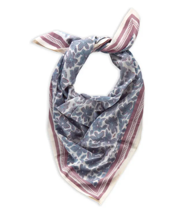 Foulard adulte Bleu MANOA ROSA