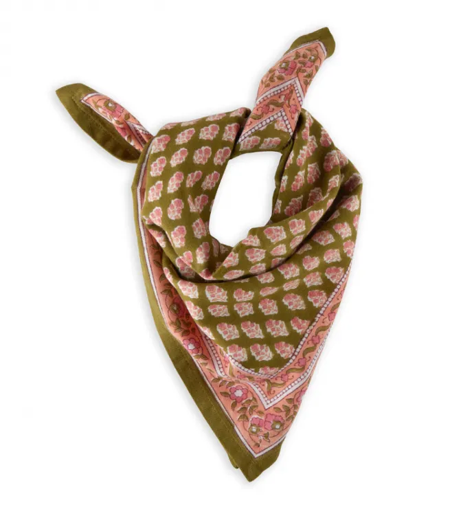Foulard adulte Vert AARTI ROSA
