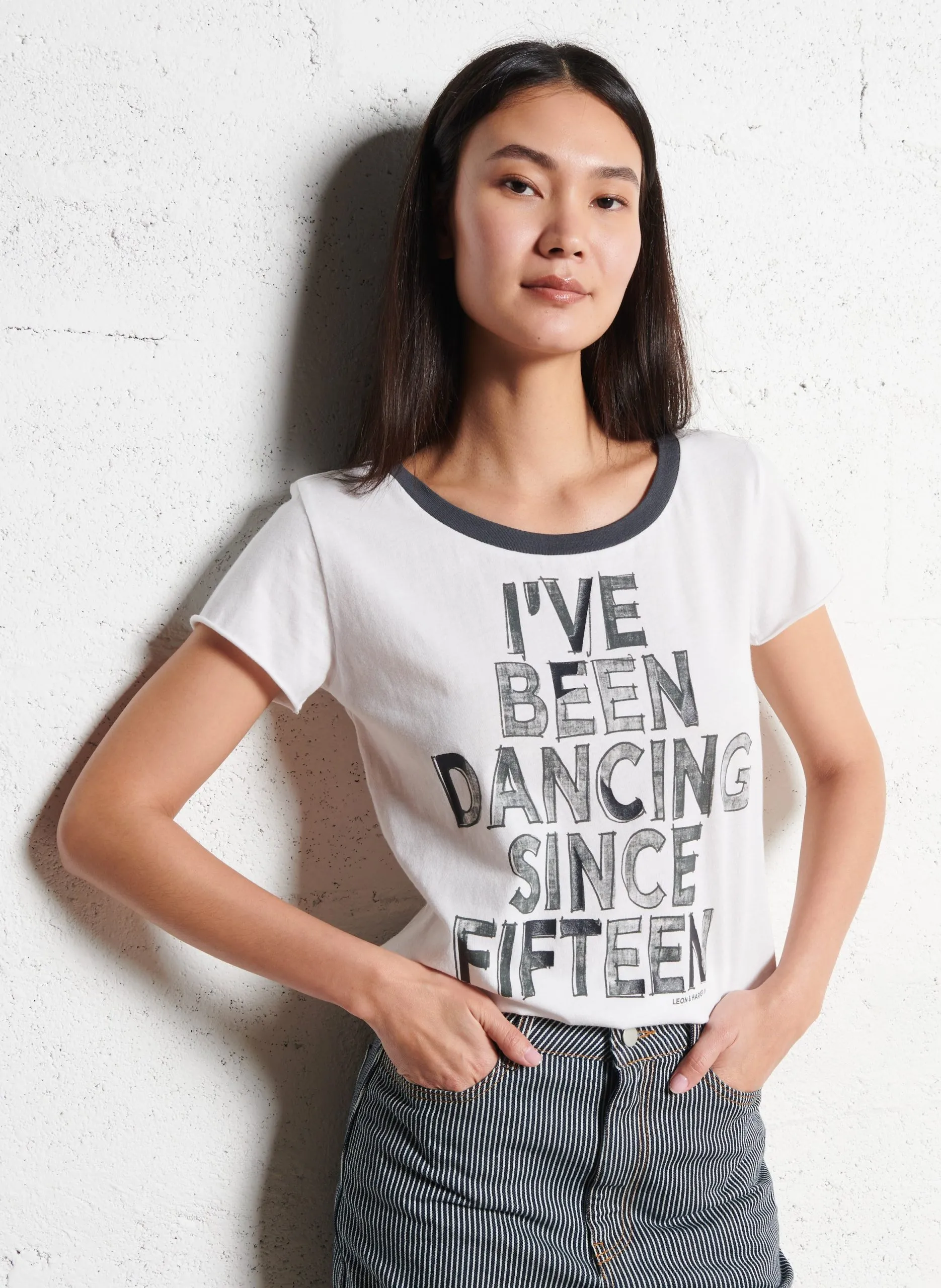 Tee-shirt col rond en coton bio Blanc TORO