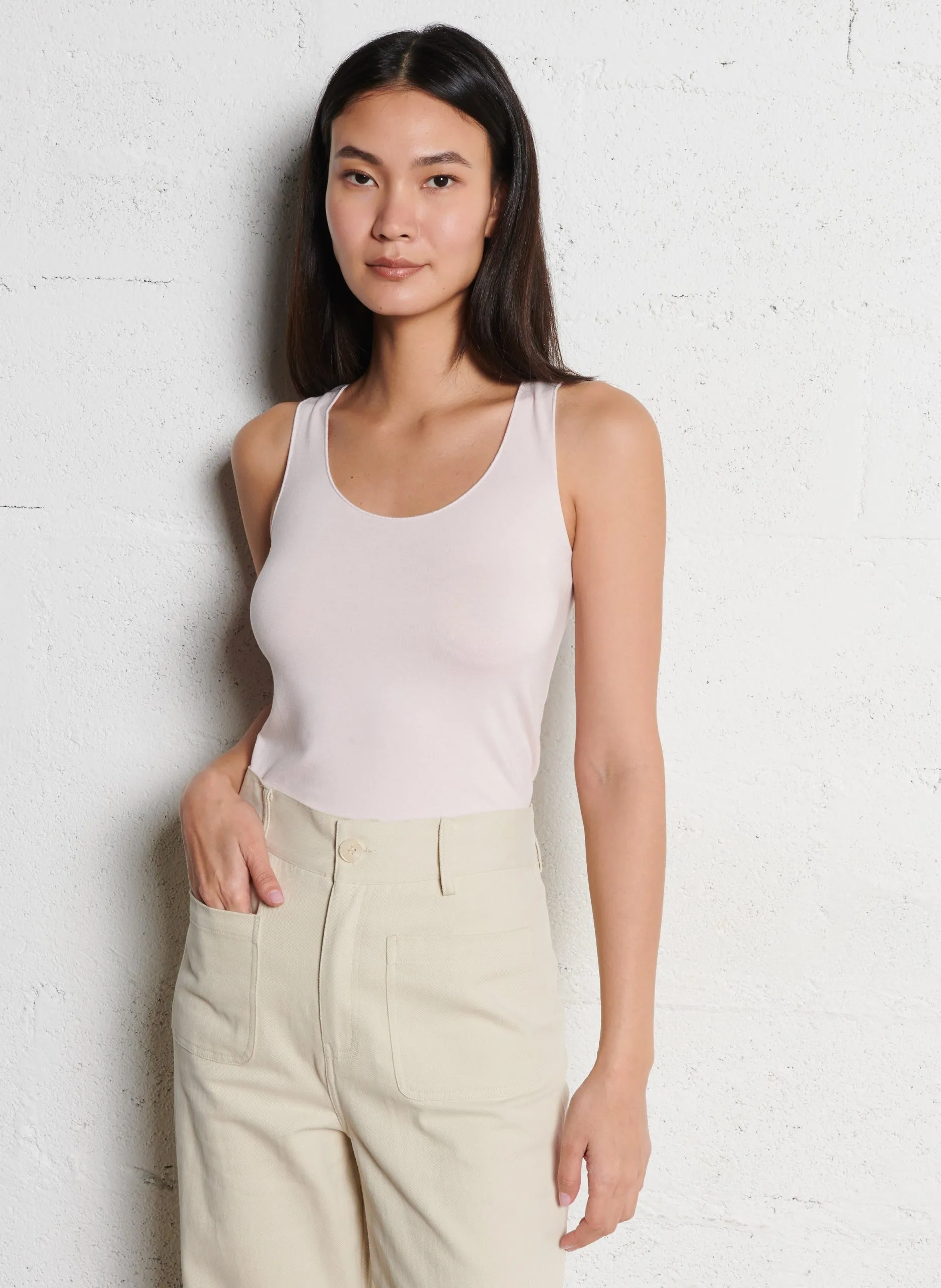 Débardeur droit Rose