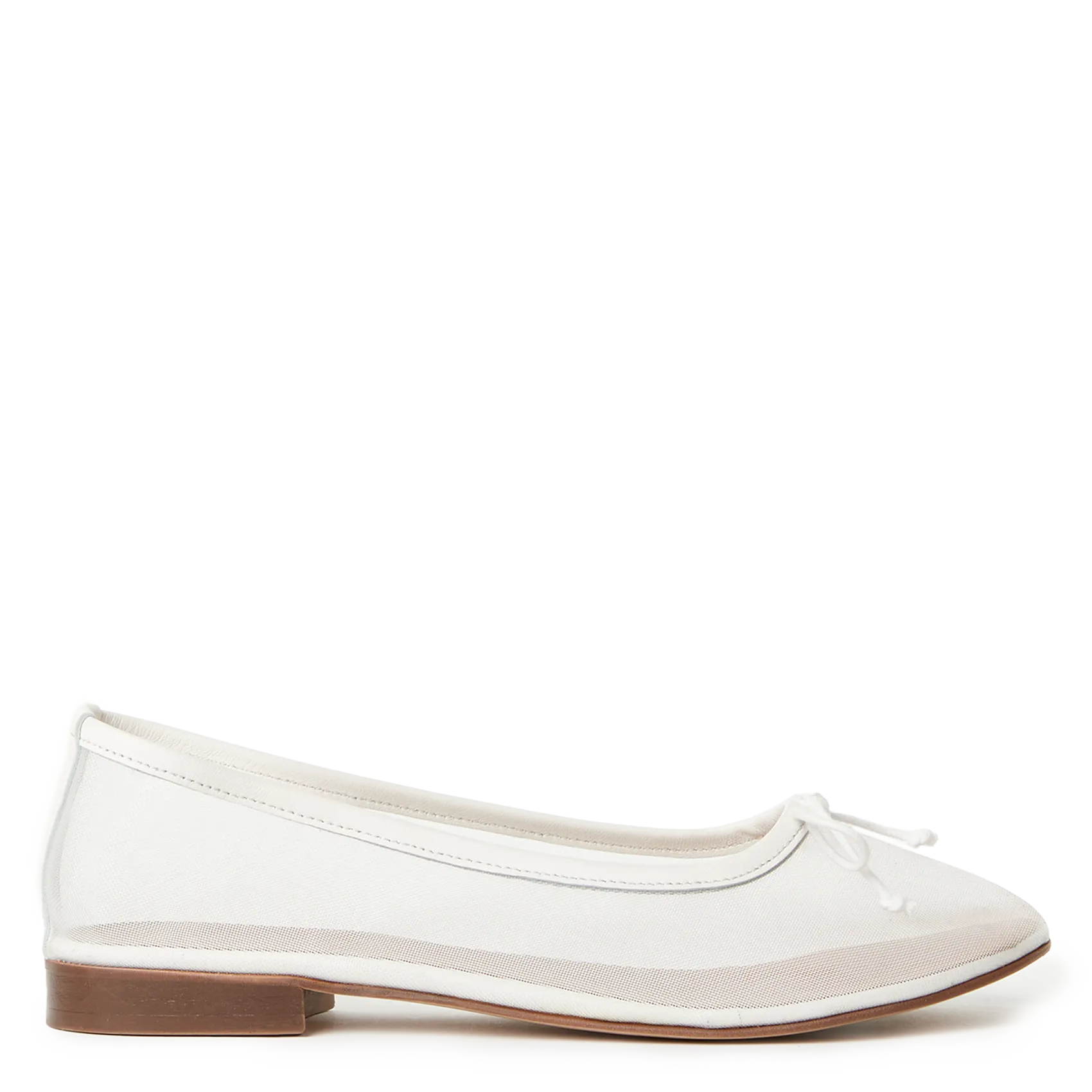 Ballerines en cuir Blanc CATHERINE