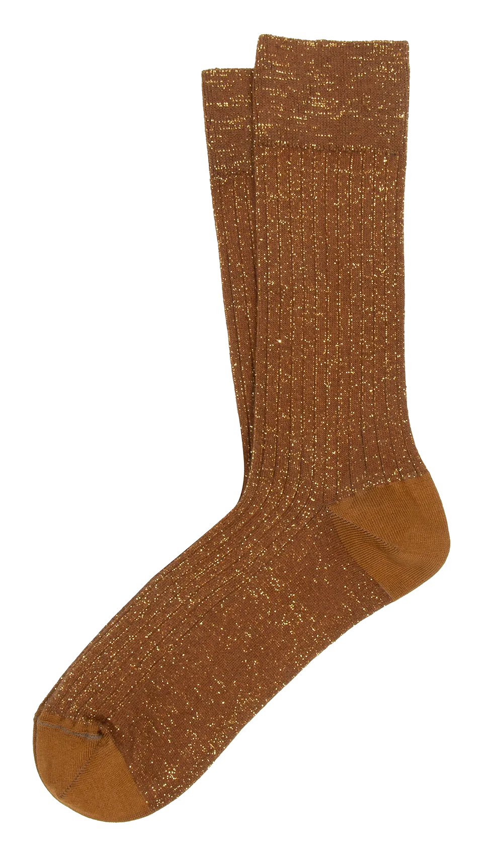Chaussettes hautes pailletées Marron CHERRY