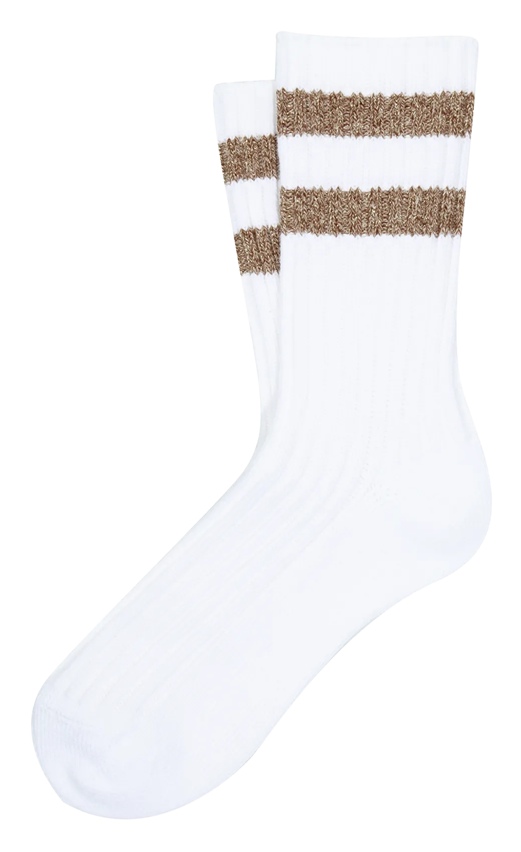 Chaussettes hautes à rayures Marron NYSTED