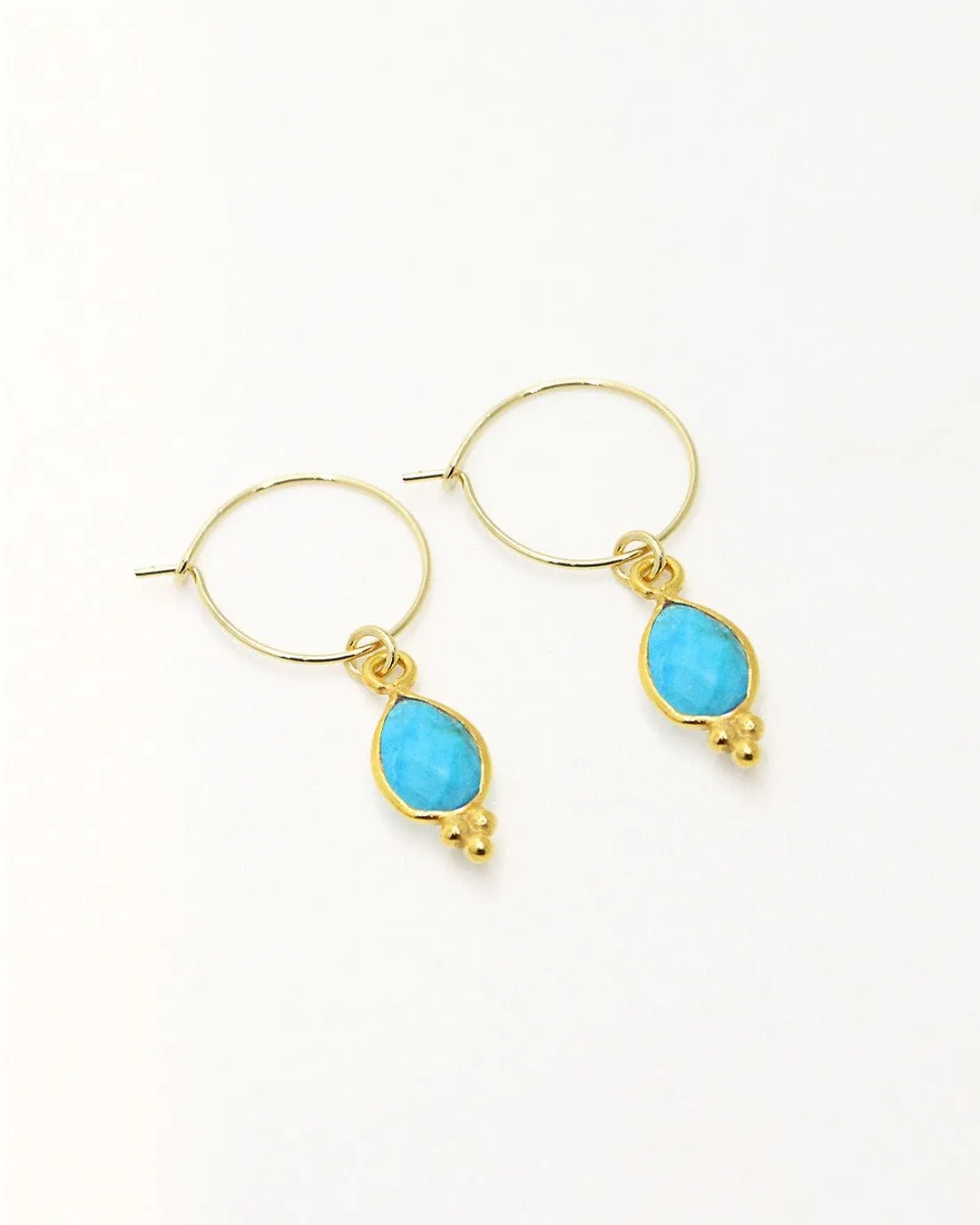 Boucles d'oreilles Bleu NEW DELHI