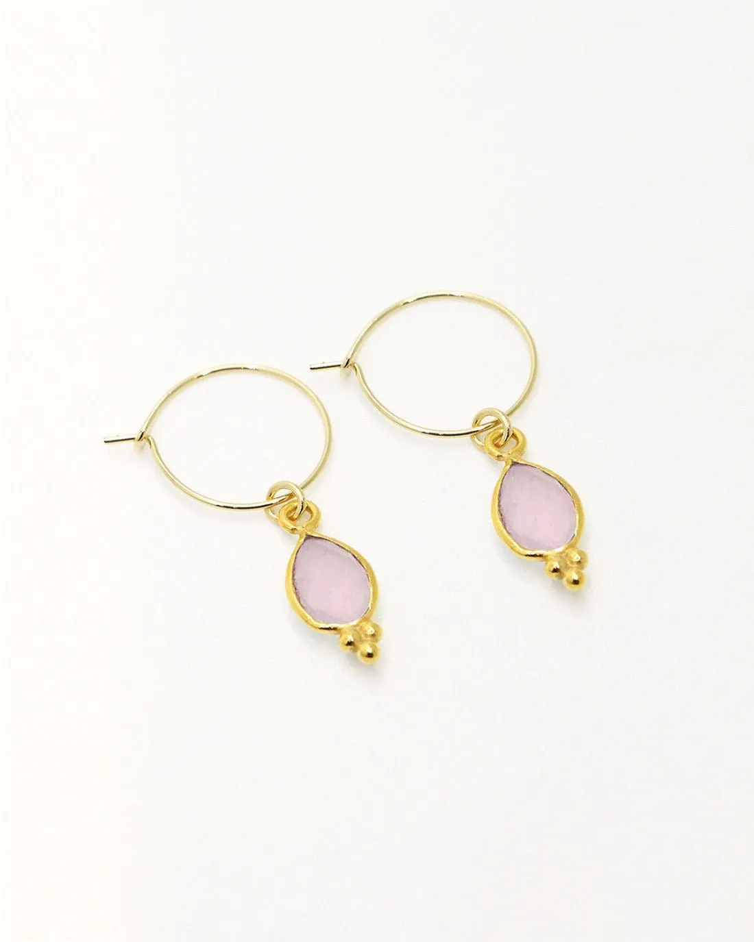 Boucles d'oreilles Rose NEW DELHI