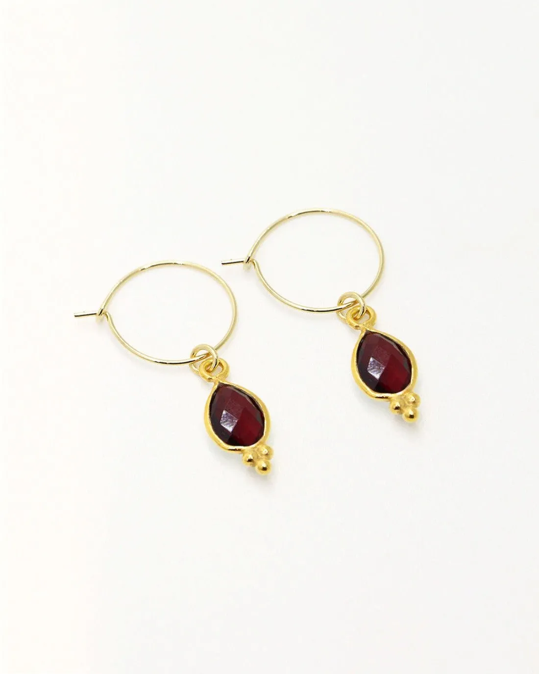 Boucles d'oreilles Rouge NEW DELHI