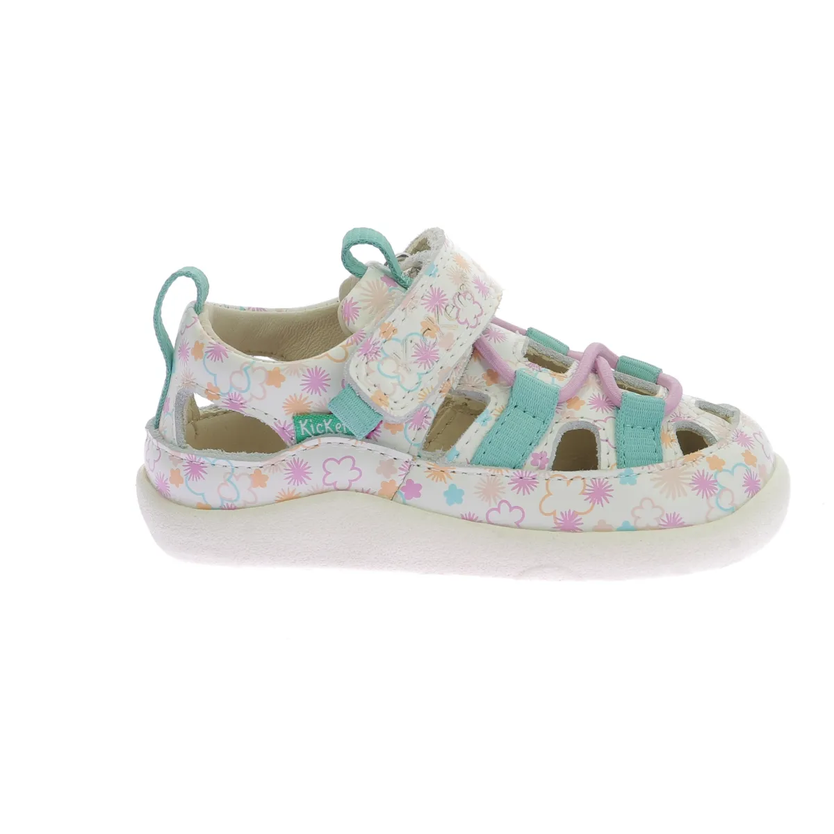 Sandales cuir Blanc KICK FRONY