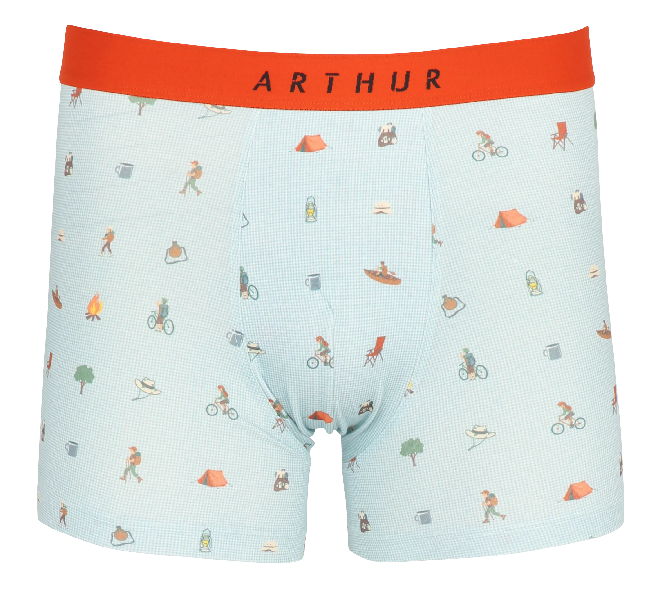 Boxer ajusté à motifs Bleu