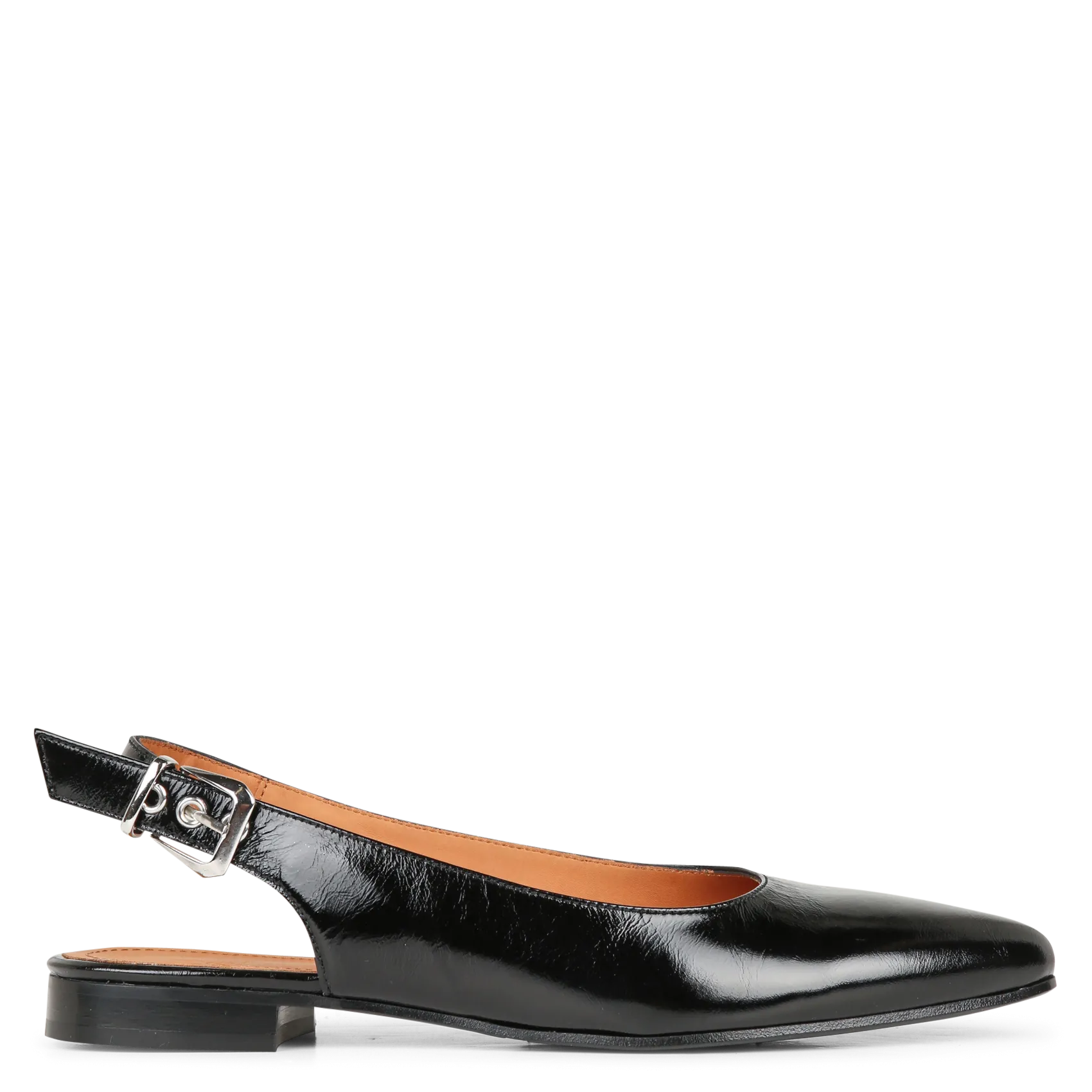 Ballerines en cuir Noir