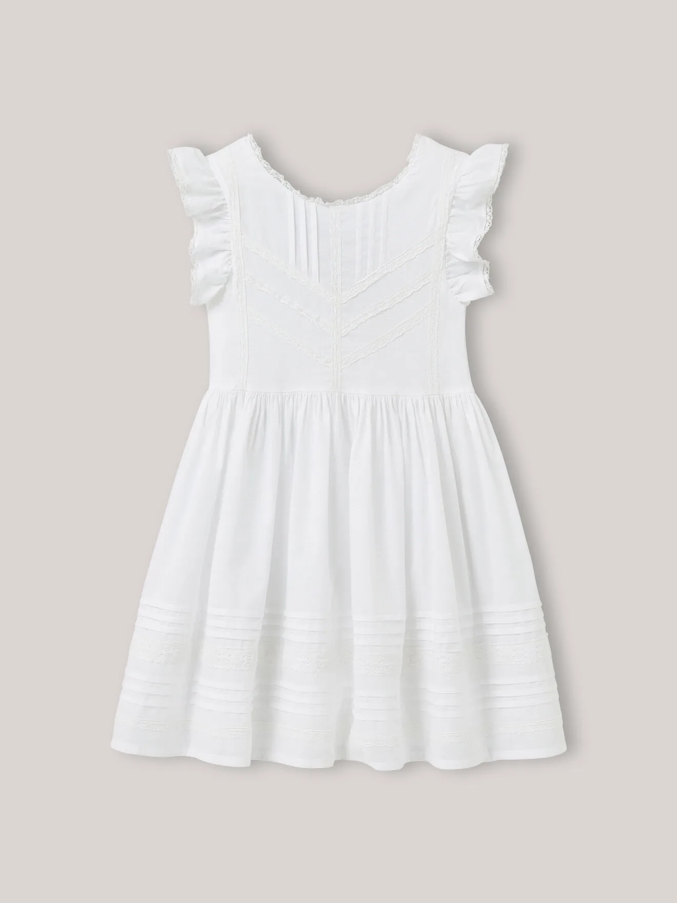 Robe trousseau romy - cortège arabesque Blanc