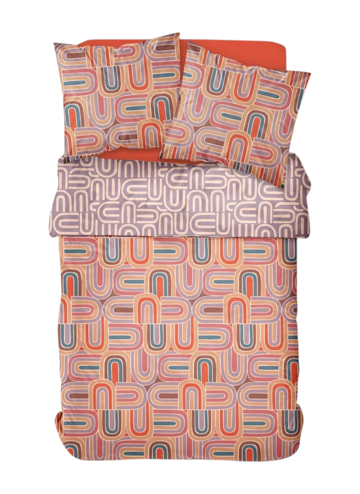 Parure de lit imprimé en coton Rose SUNSHINE SINA