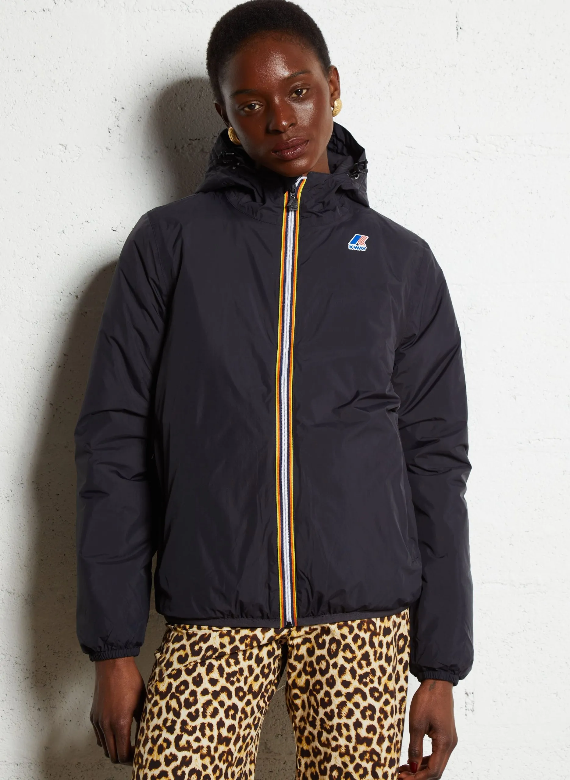 Coupe vent col montant Noir LE VRAI 4.0 CLAUDE WARM