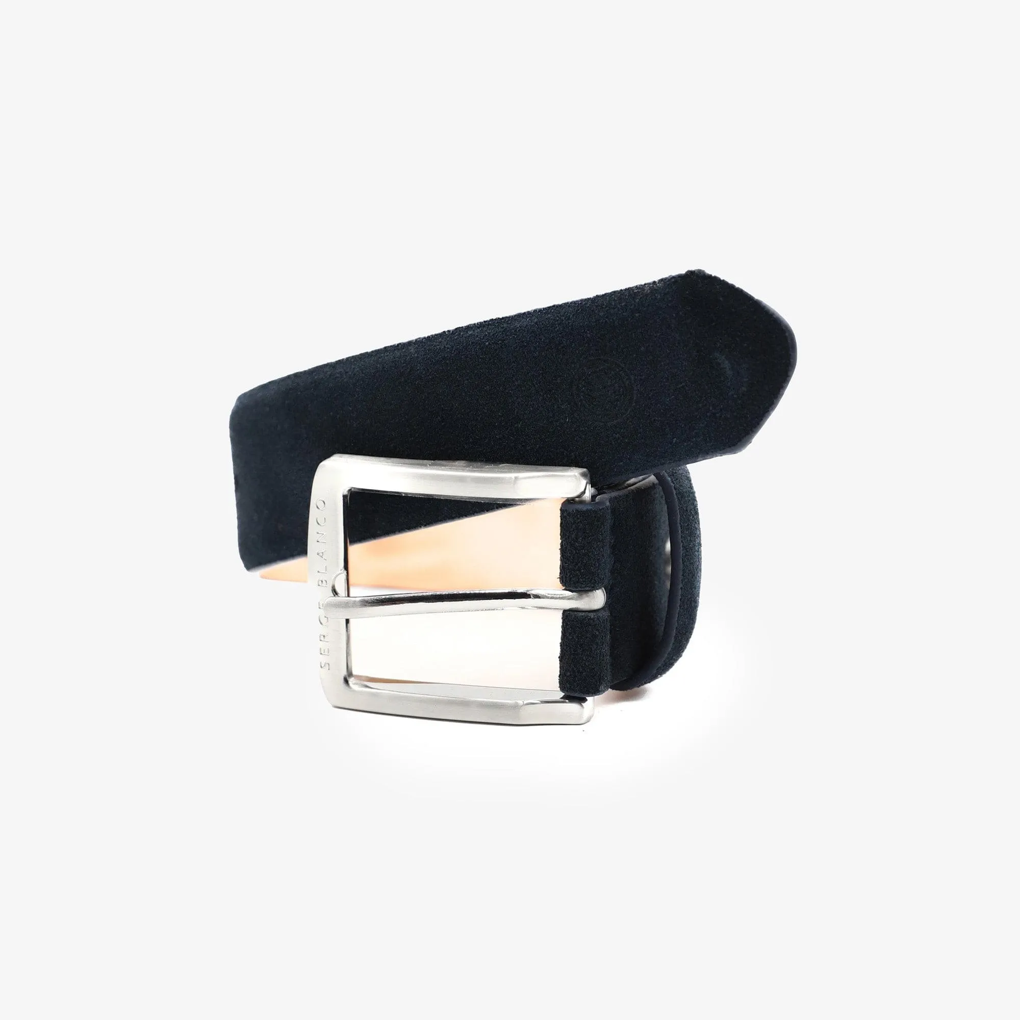 Ceinture en nubuck réglable Bleu CEINTURE