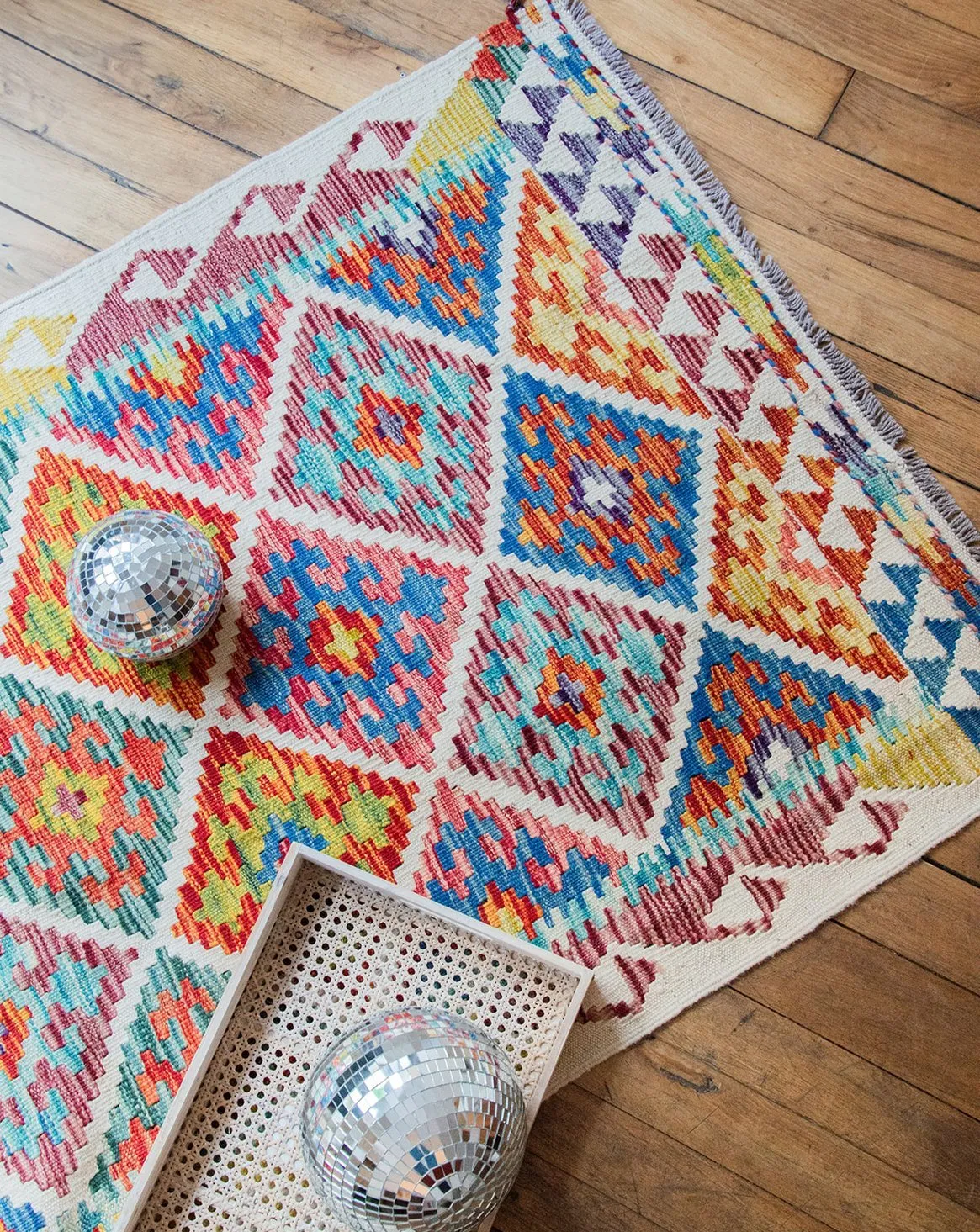 Tapis kilim n°316 Multicolore EDDY, LE TAPIS KILIM N°316