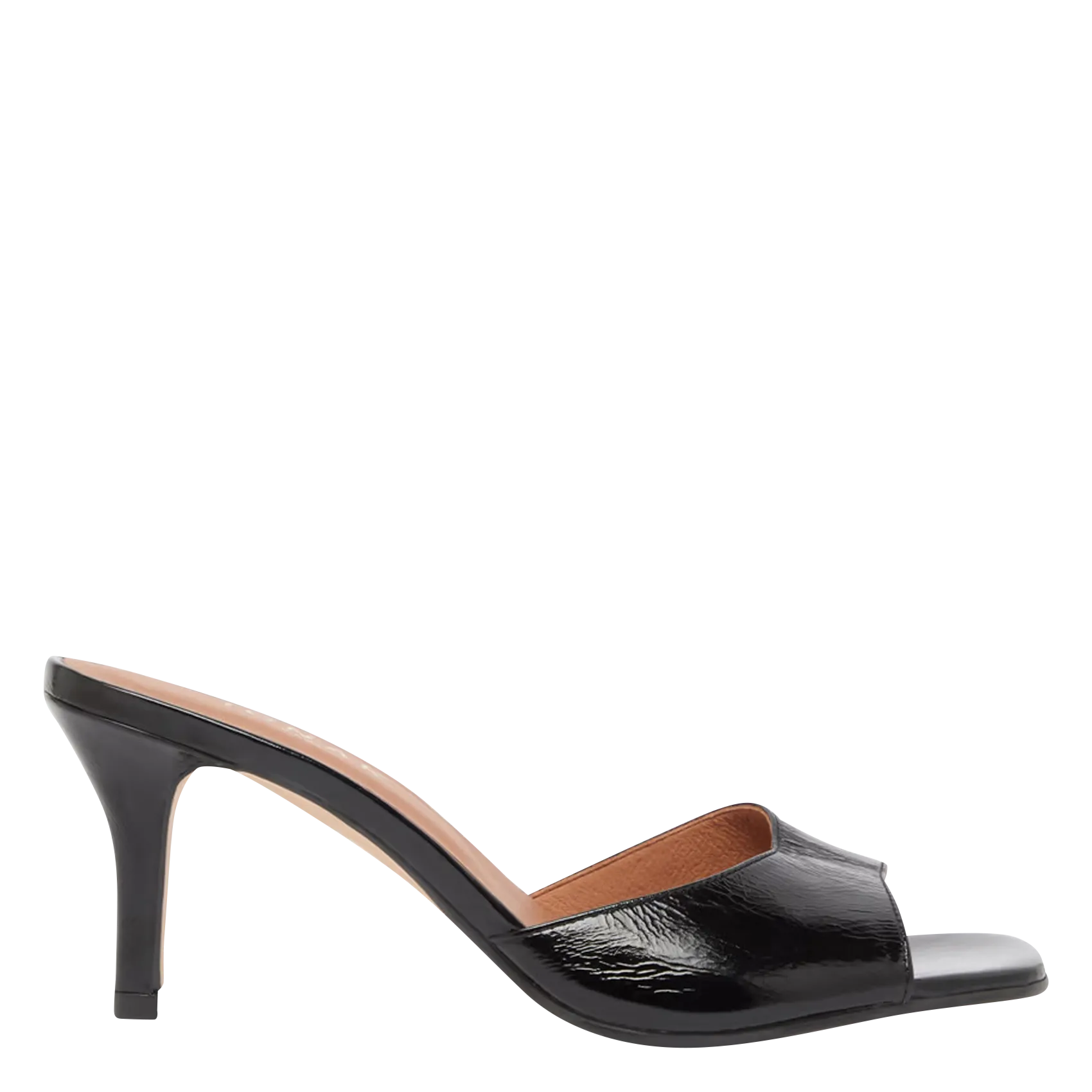 Mules vernies à talons Noir VERTIGO