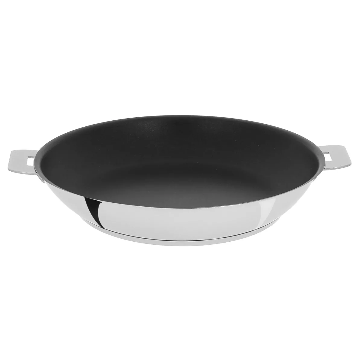 Poêle antiadhésive en inox amovible Argent