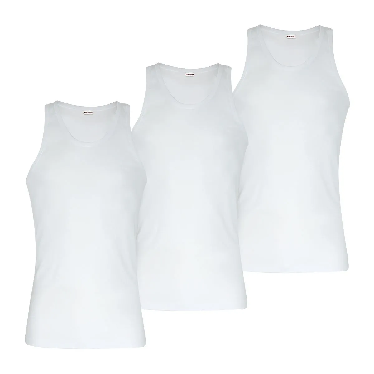 Lot de 3 débardeurs pur coton heritage eminence Blanc