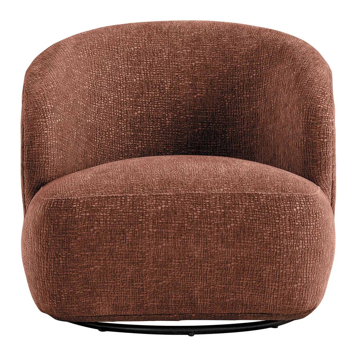 Fauteuil en tissu jacquard de velours Rose