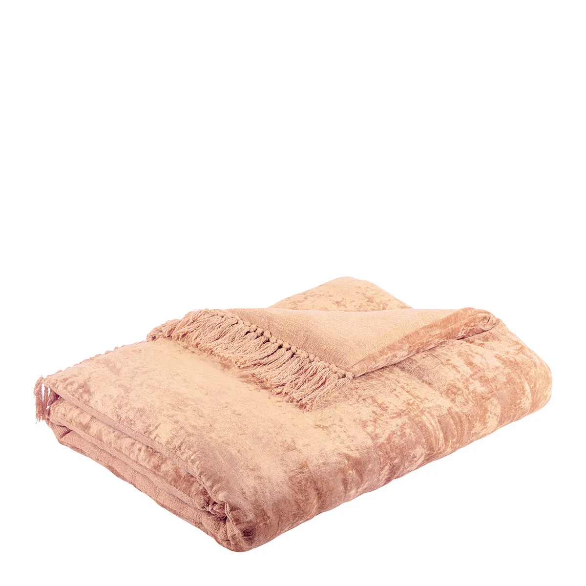 Futon en velours irisé Rose