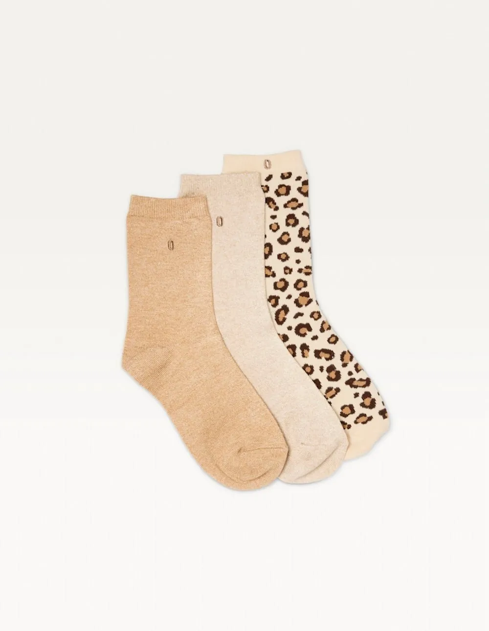 Pack de 3 chaussettes Beige