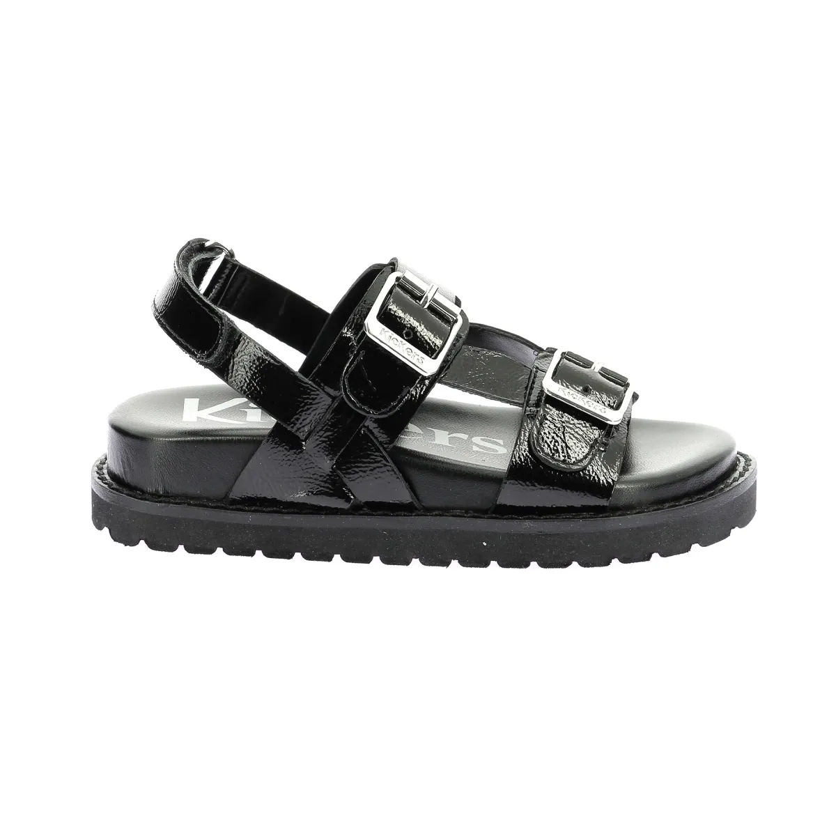 Sandales cuir Noir NEOSUMMER KID