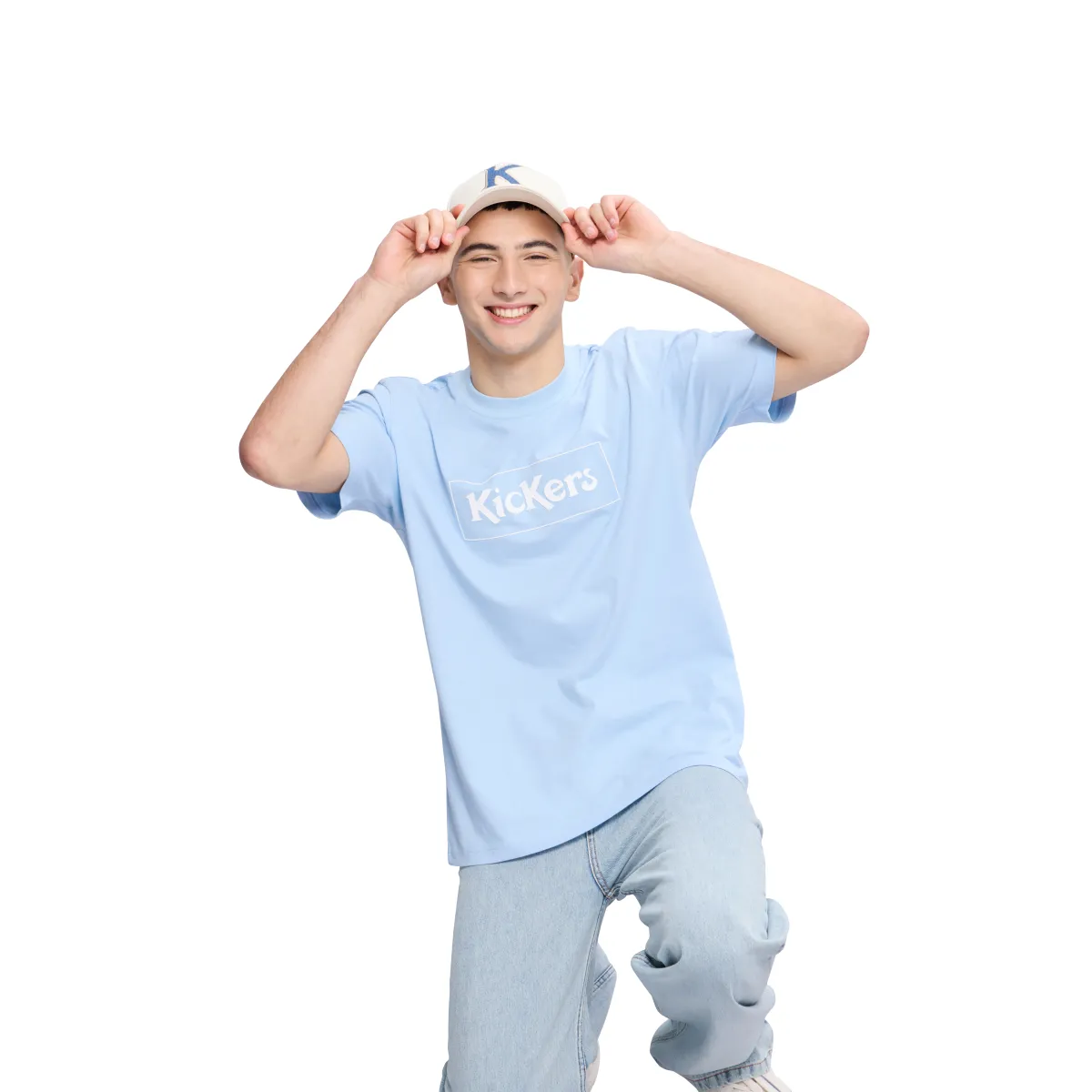 T-shirt manches courtes Bleu KICK WAYSTA COTON