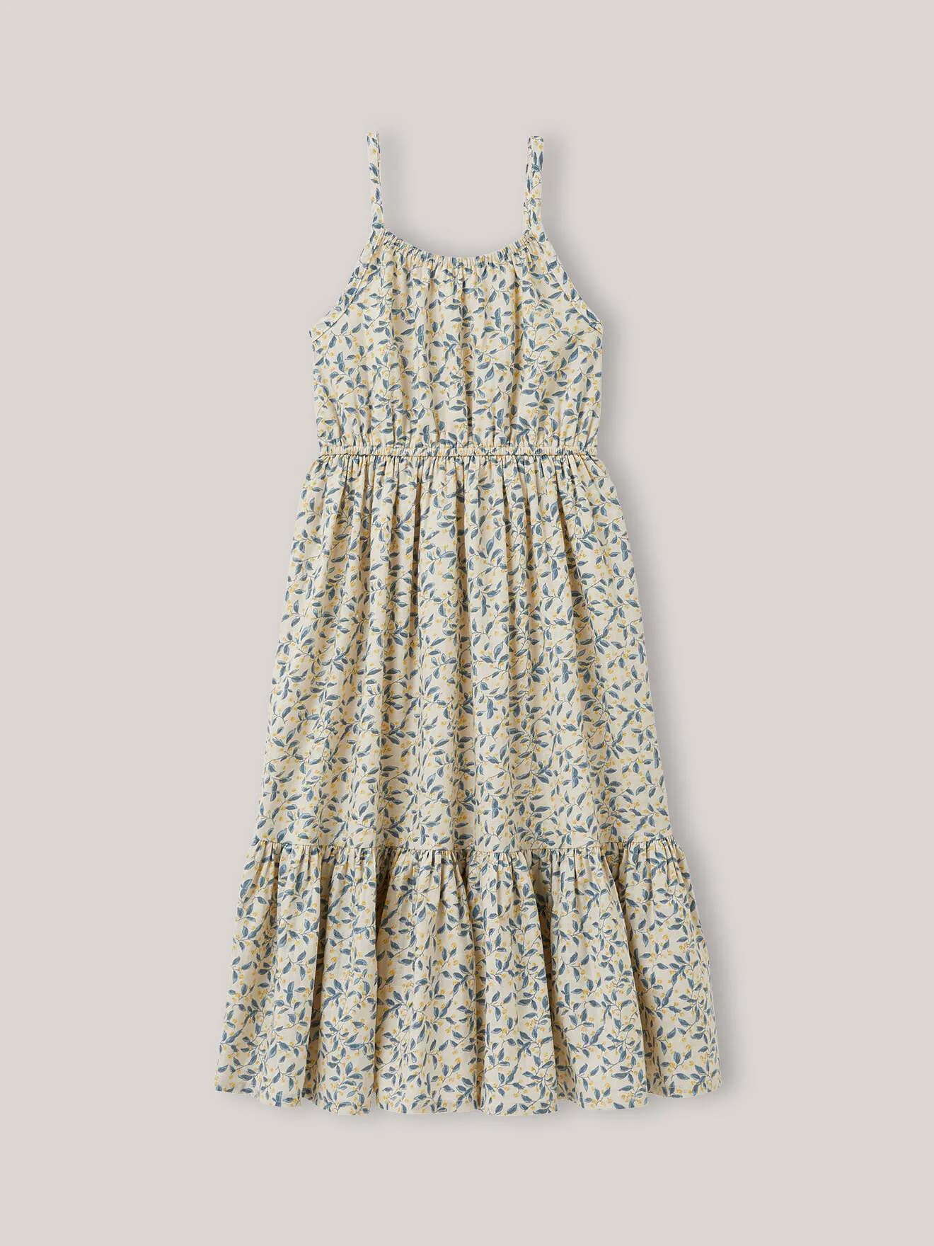 Robe longue - imprimé olivia Blanc