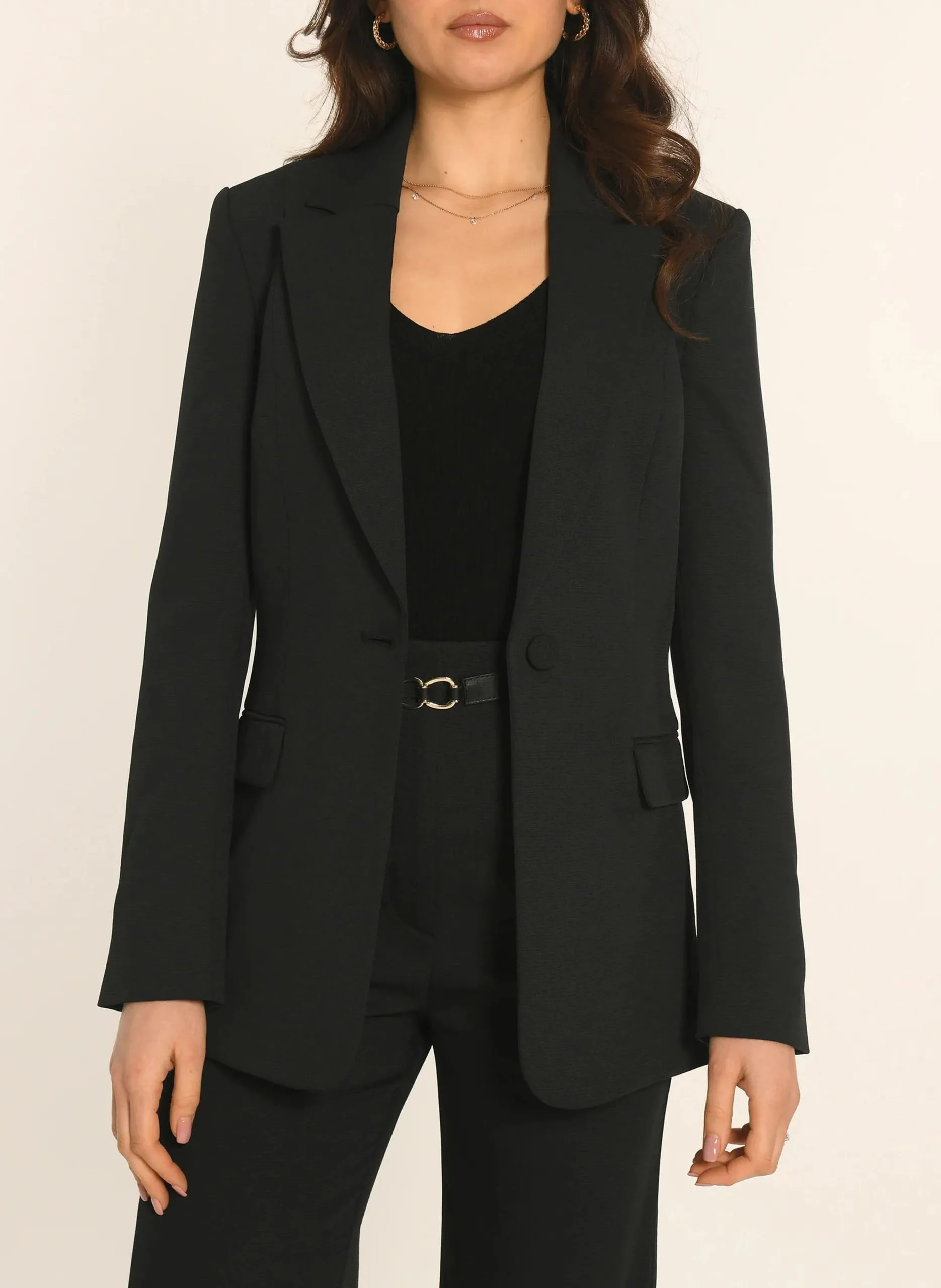 Blazer droit Noir ALBA
