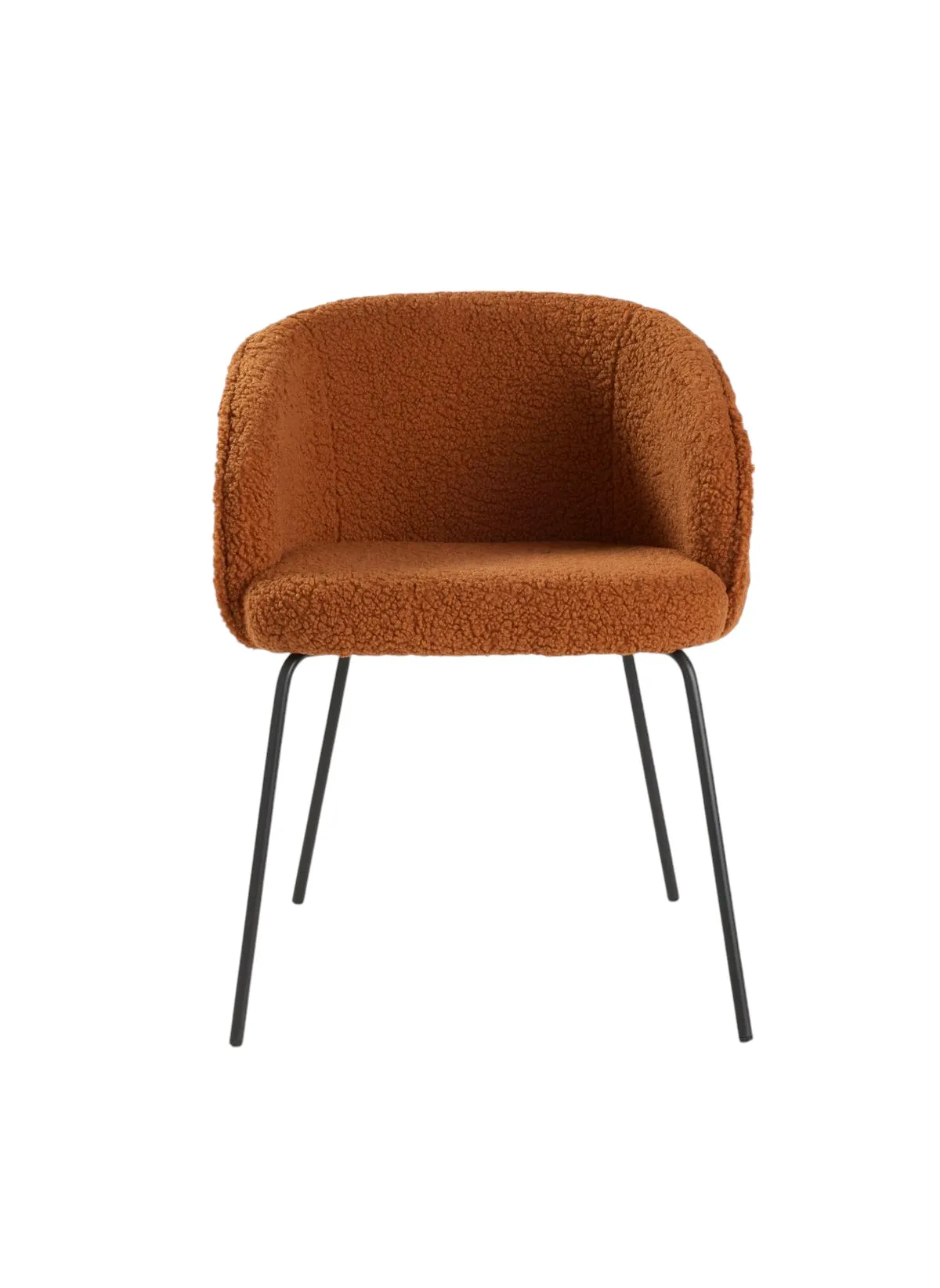 Fauteuil en bouclette Marron MATCHA