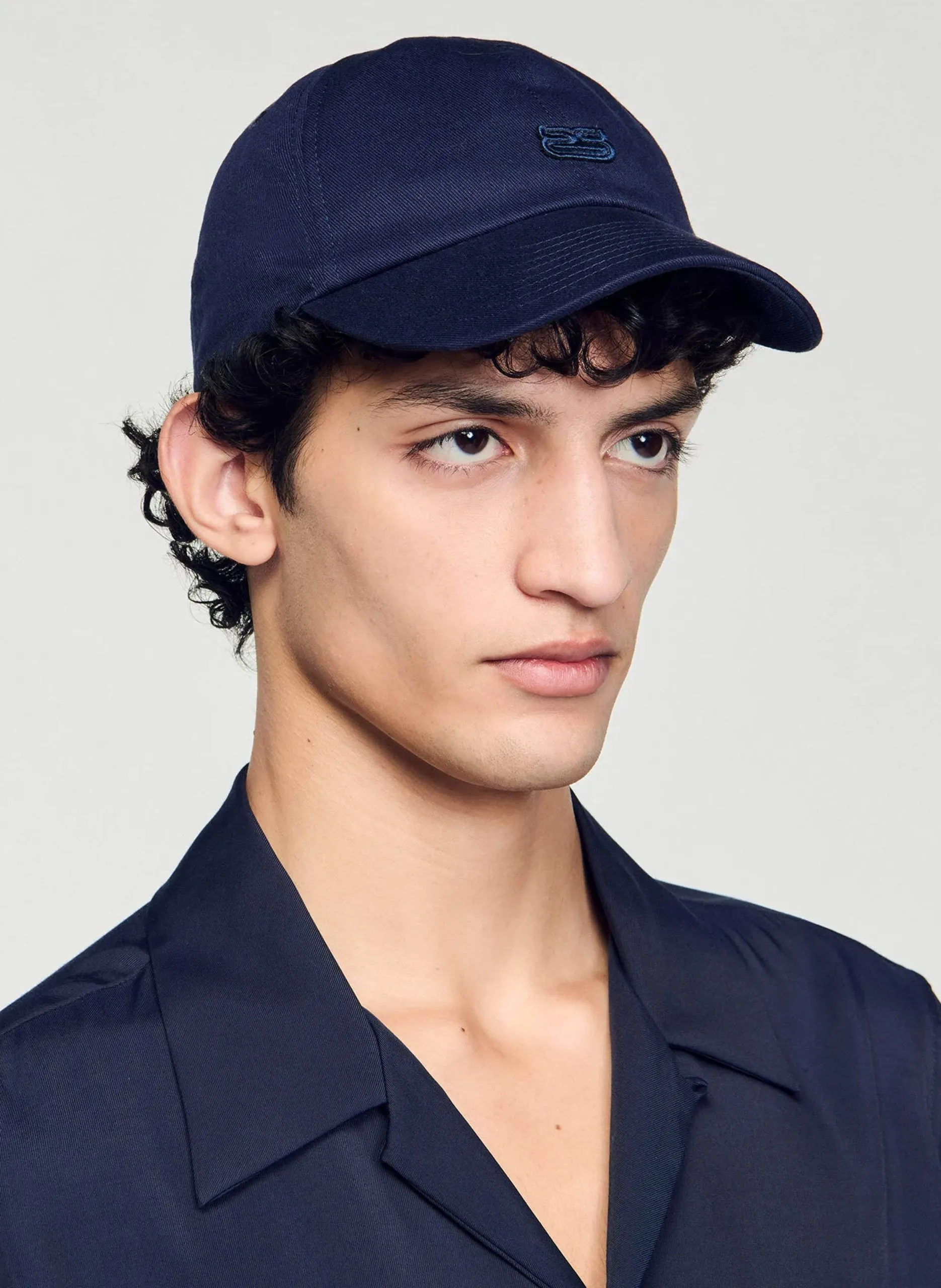 Casquette en coton Bleu