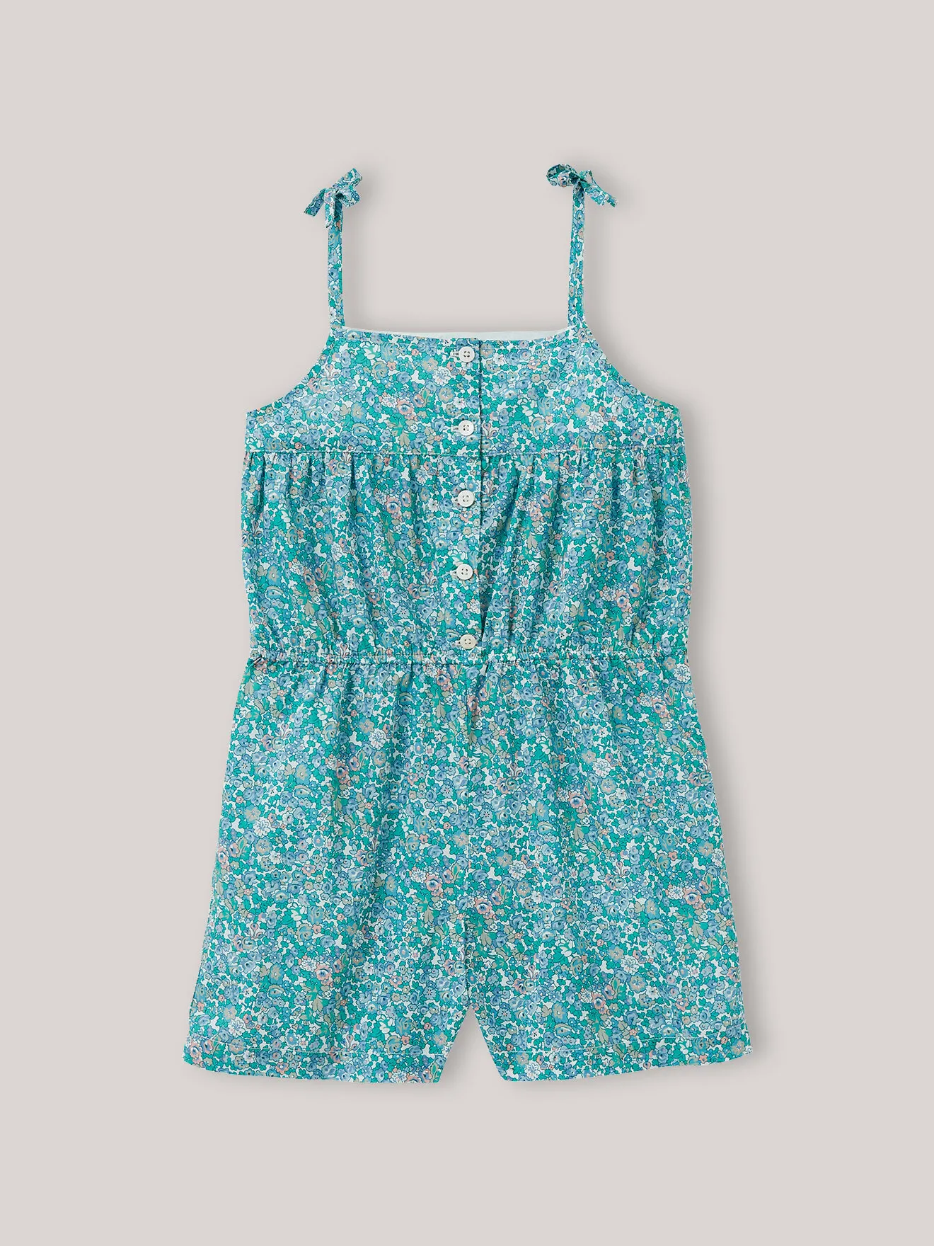 Combishort tissu liberty harriet Vert