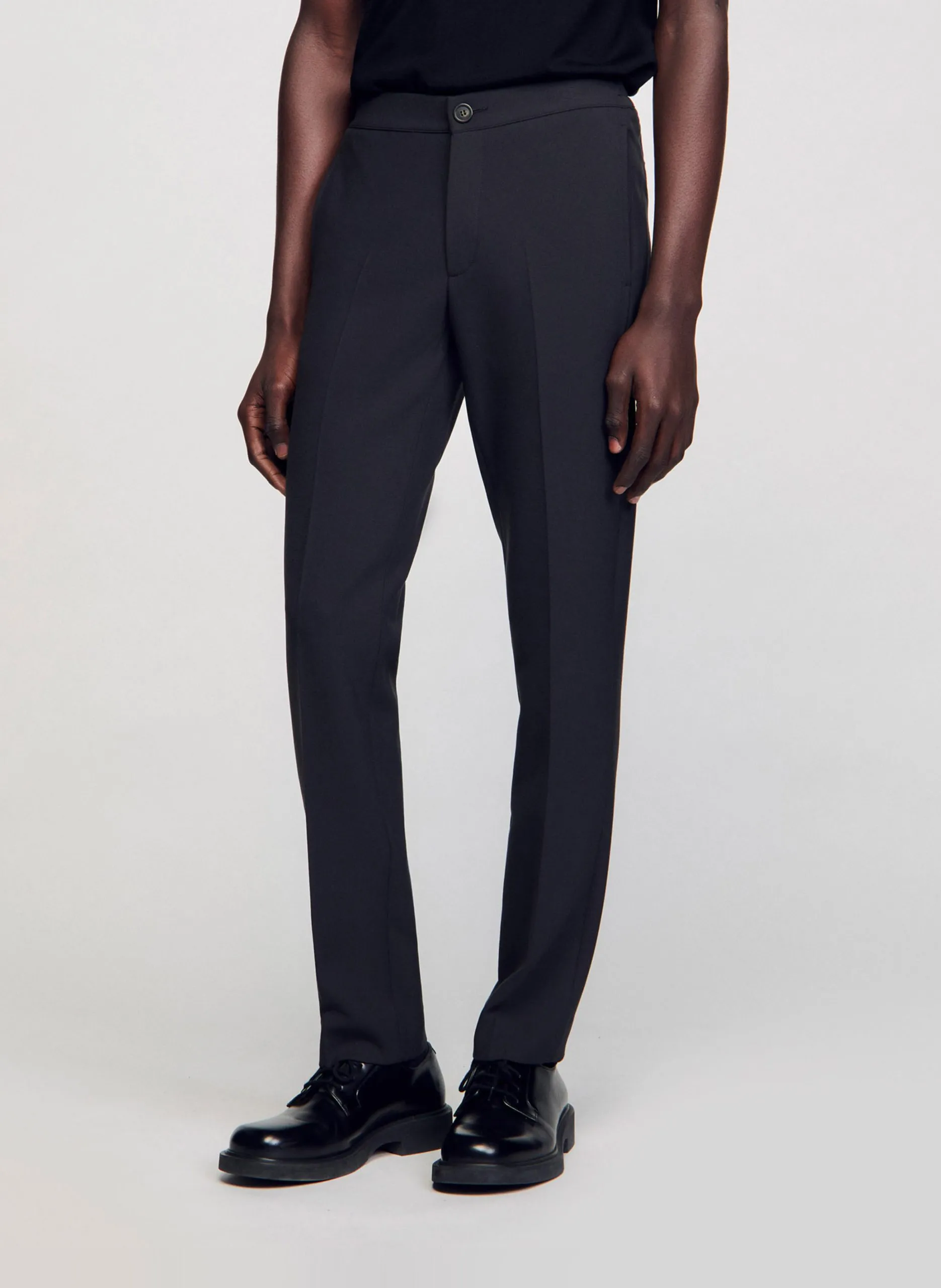 Pantalon droit Gris