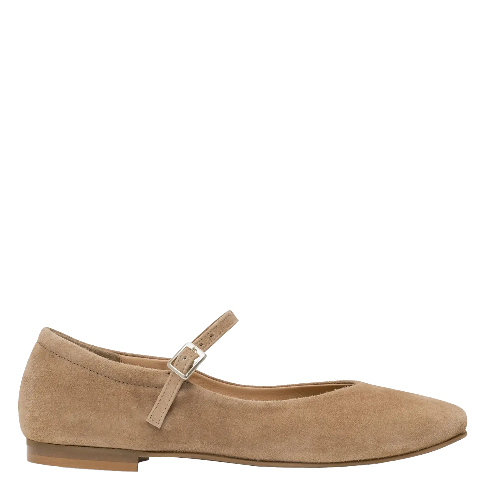 Ballerines en cuir velours Beige BAILA