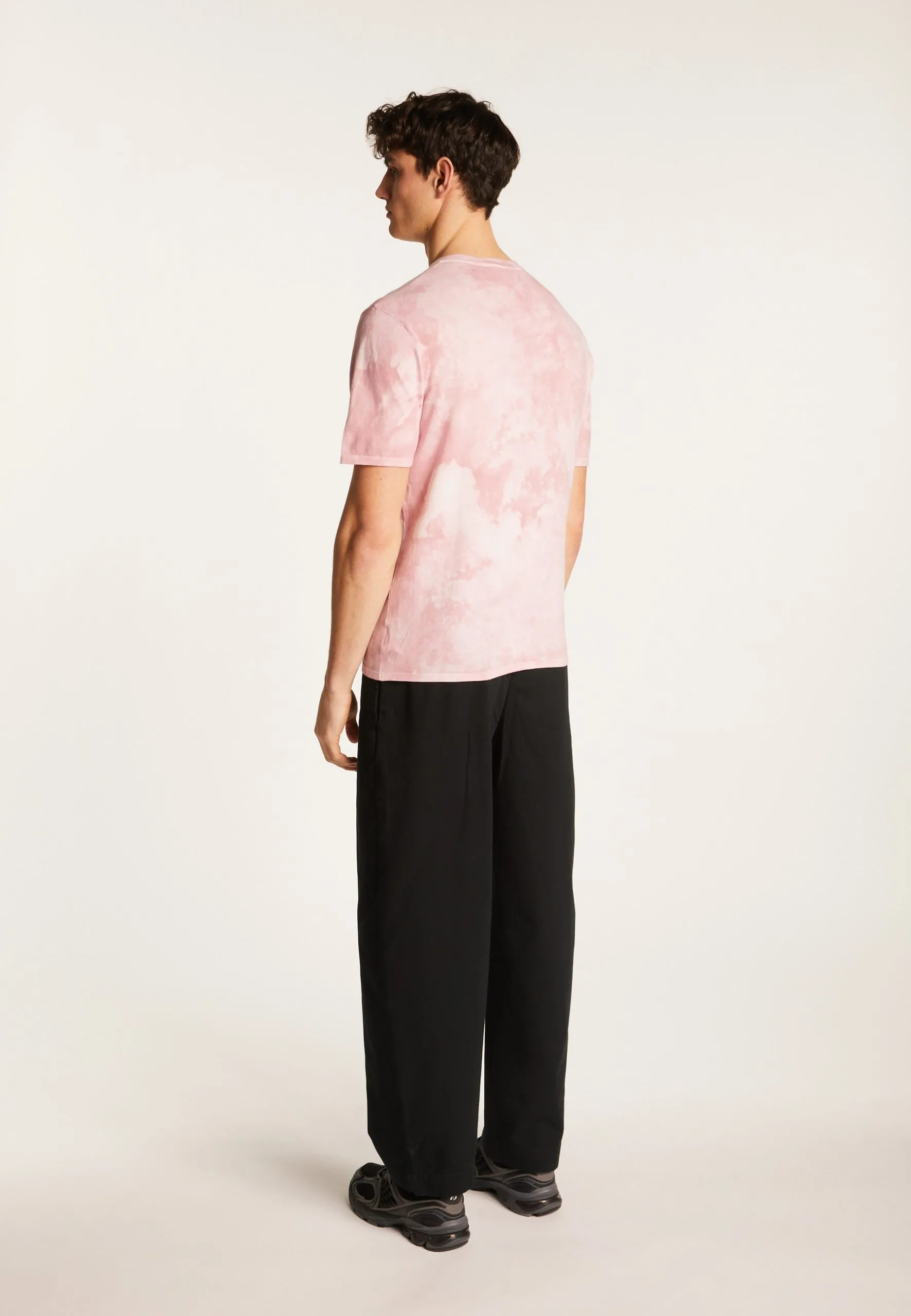 T-shirt col v en coton Rose MALO