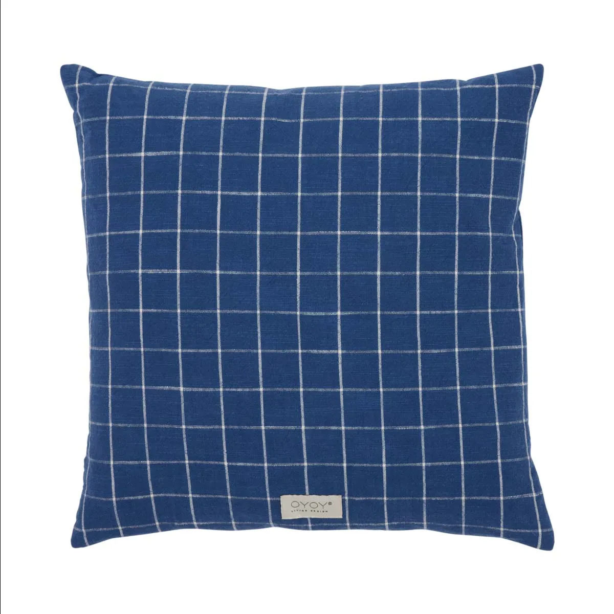 Housse de coussin en coton Bleu
