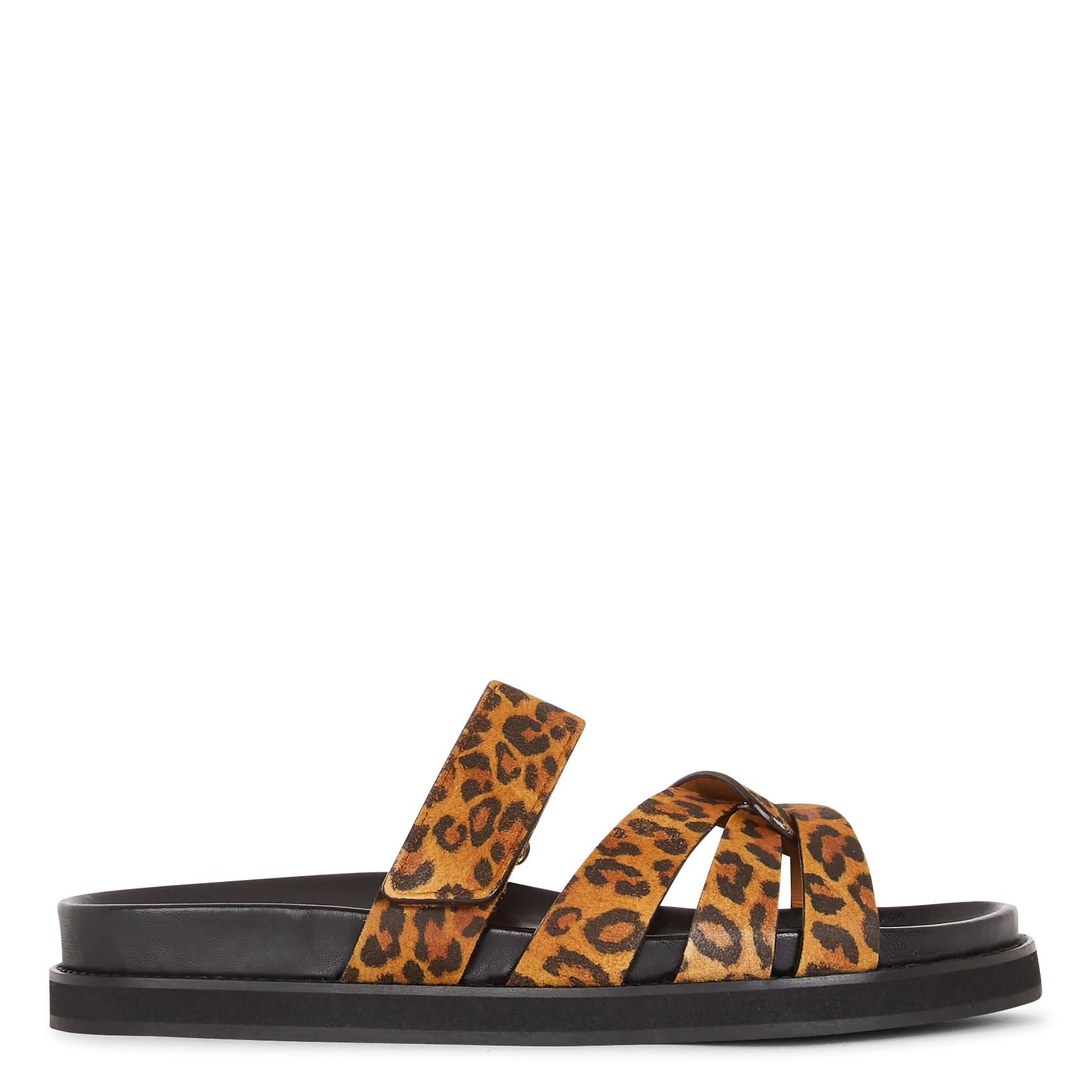 Sandales plates en cuir Multicolore ATLAS