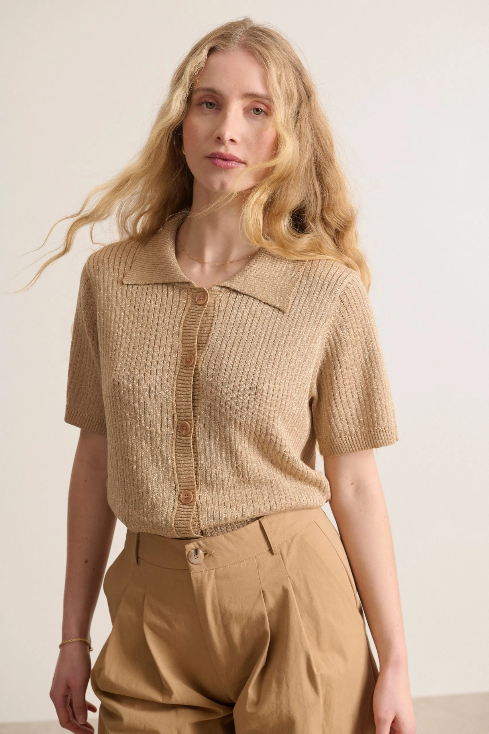 Polo en maille Doré SILAS