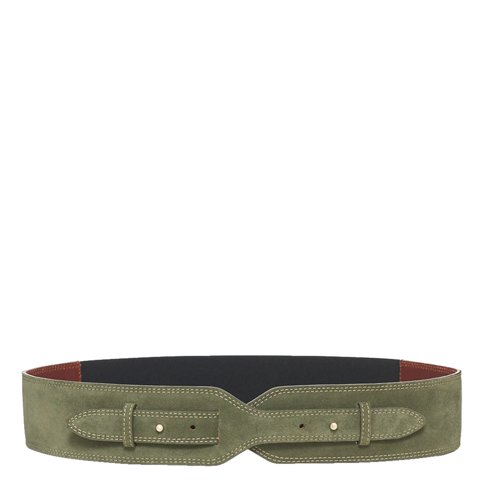 Ceinture corset en velours Vert TANIA