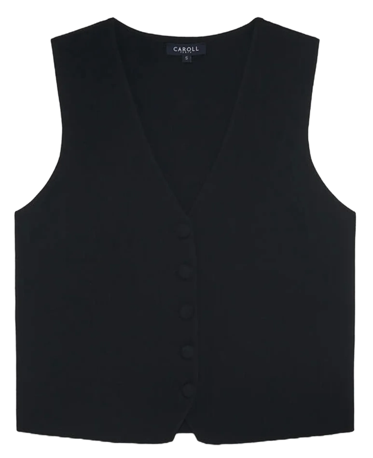 Gilet col V Noir 251K-MCARMEN