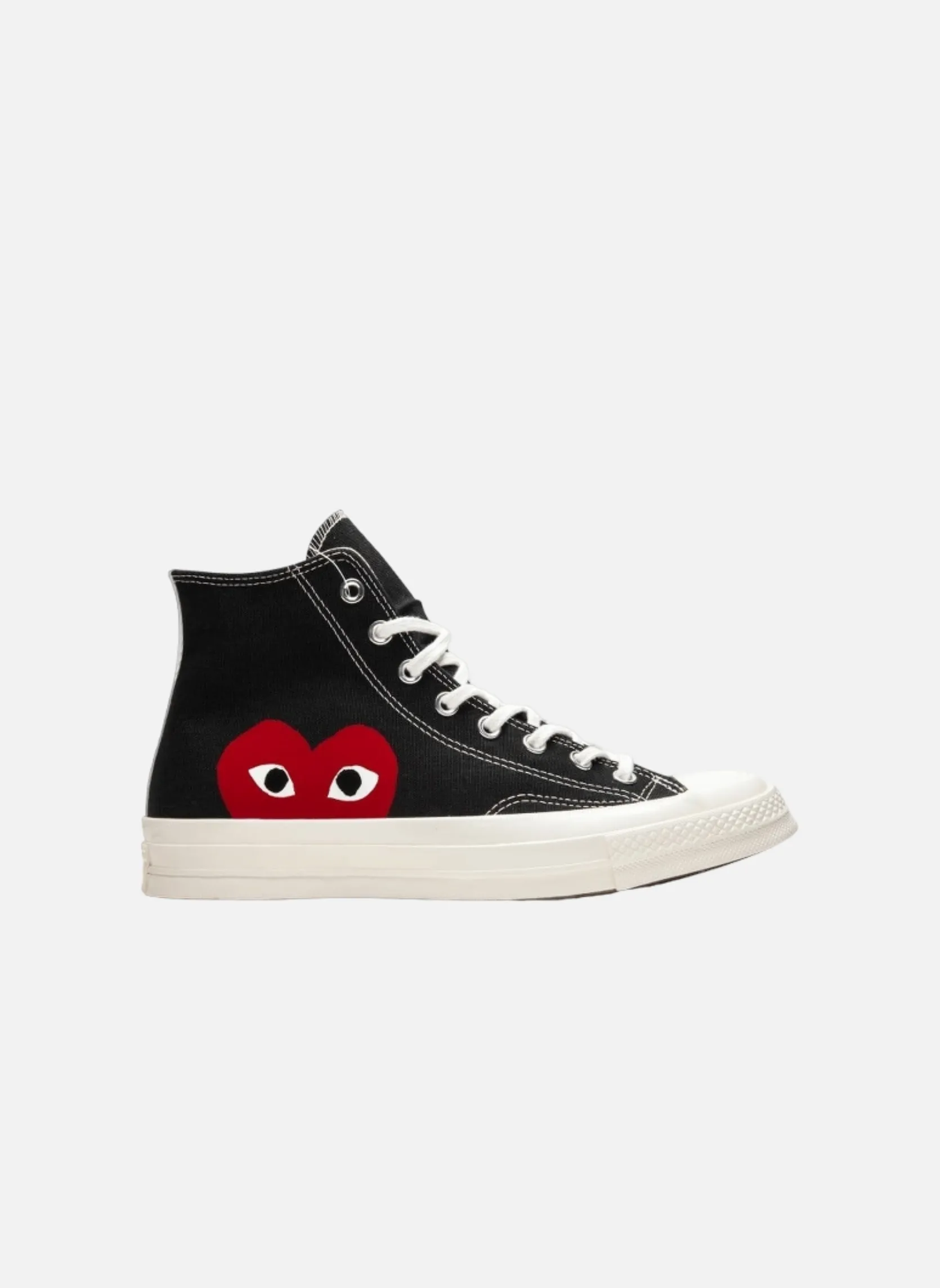 Converse comme des garçons noir haute Noir BLACK/WHITE/HIGH RISK RED