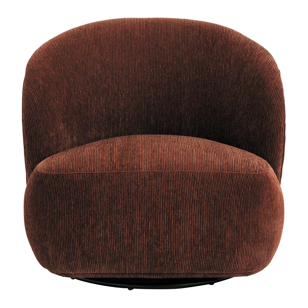Fauteuil lisette en velours côtelé - rouge brique Rouge LISETTE