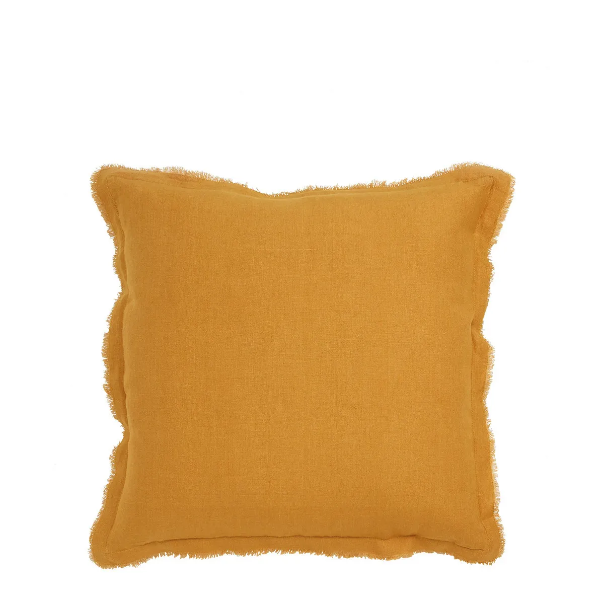 Coussin léa lin - safran Jaune LEA