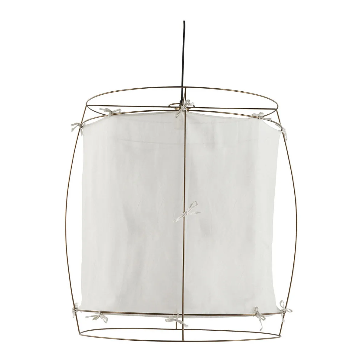 Suspension tissu et métal Blanc JADE