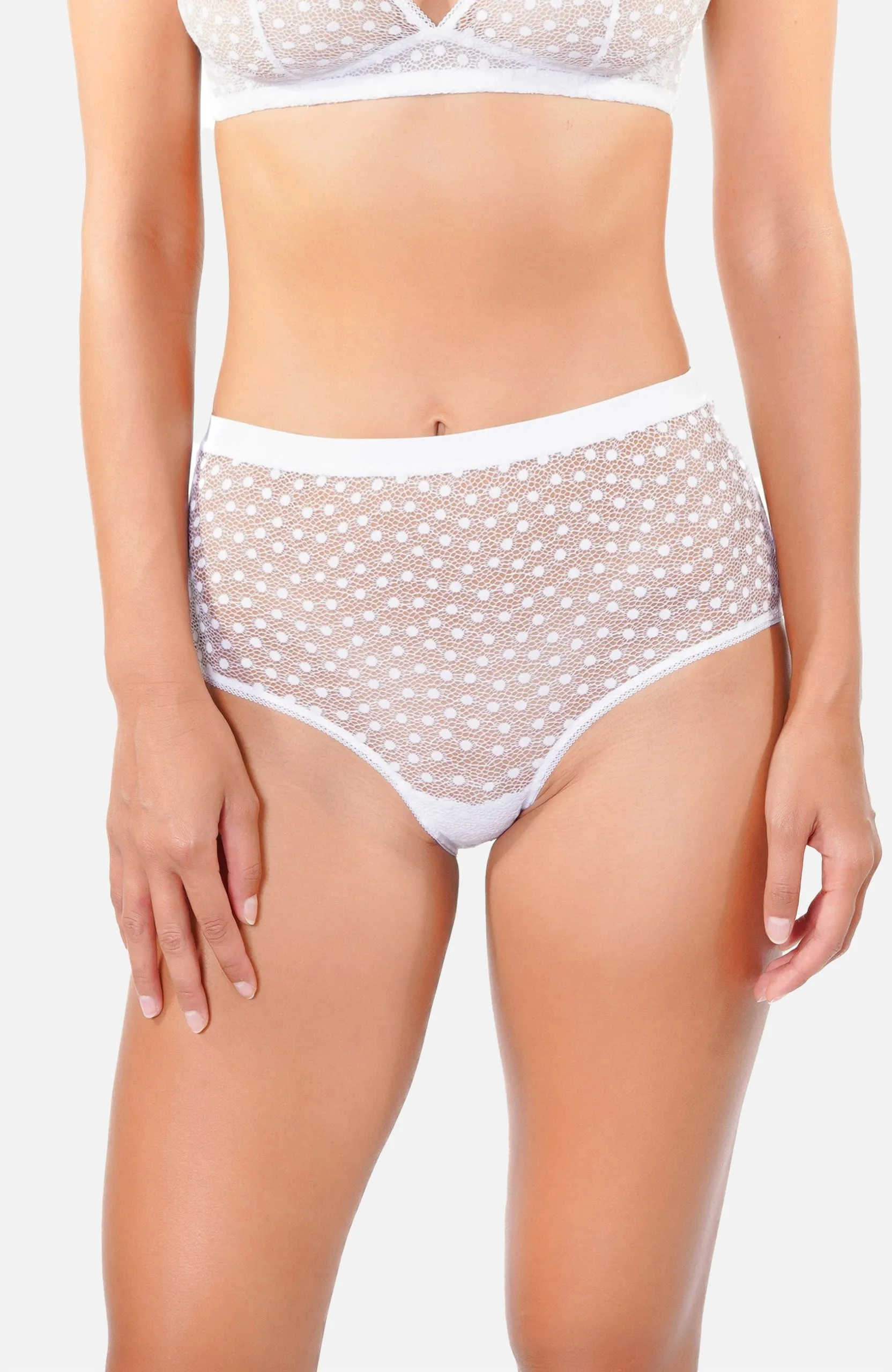 Culotte taille haute Blanc DAISY
