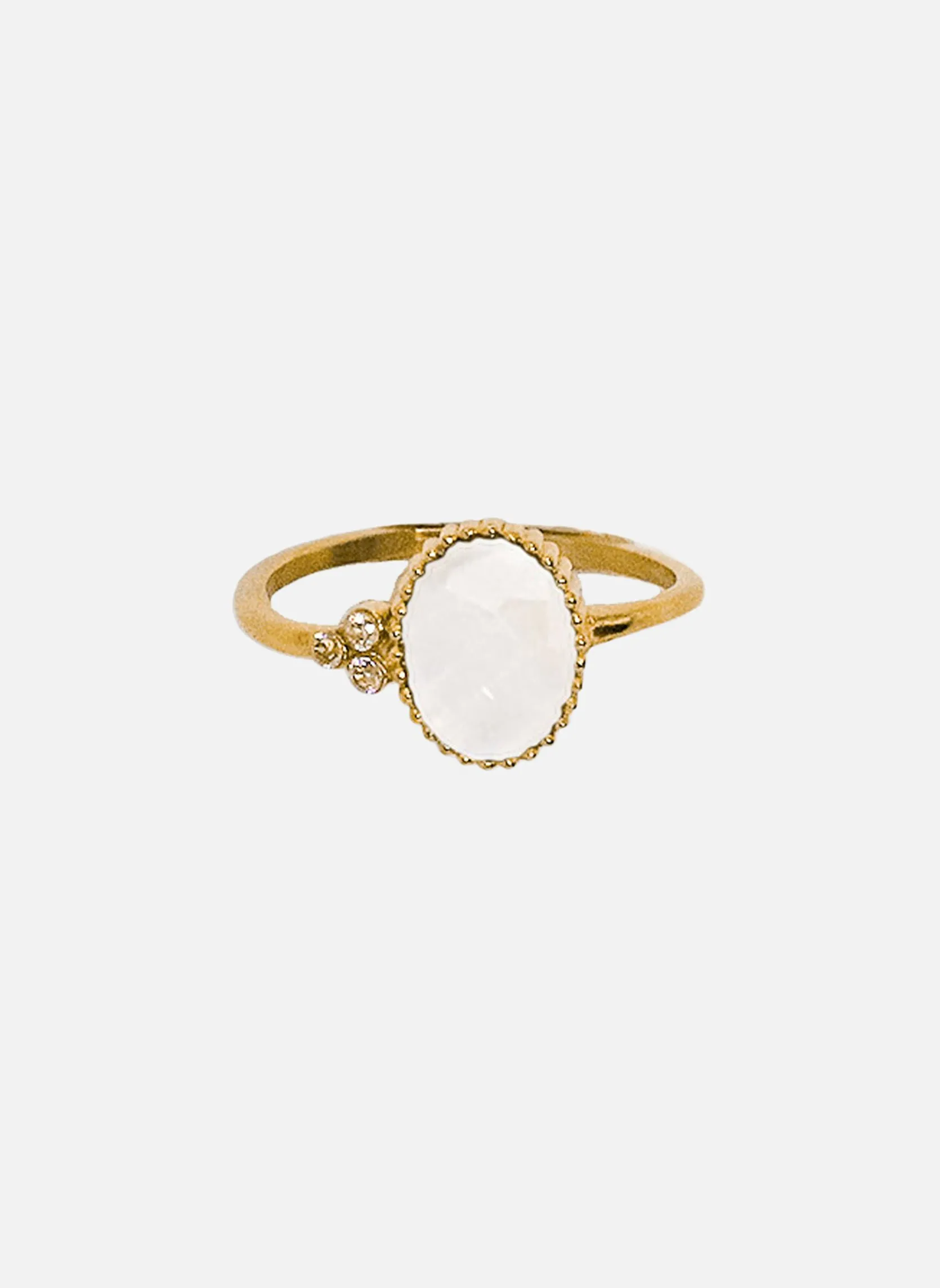 Bague fine theia Blanc THEIA