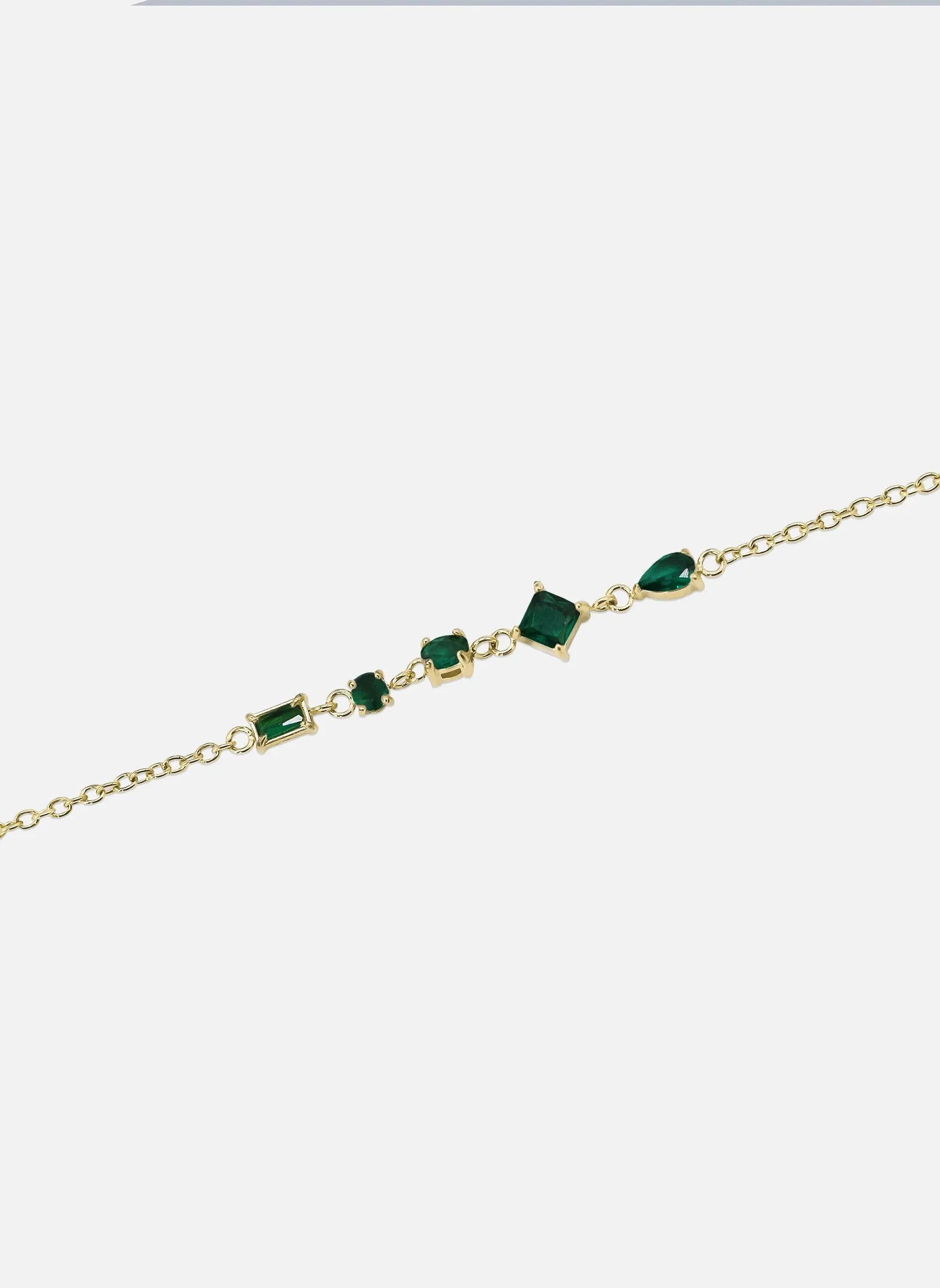 Bracelet chaîne ingrid Vert INGRID