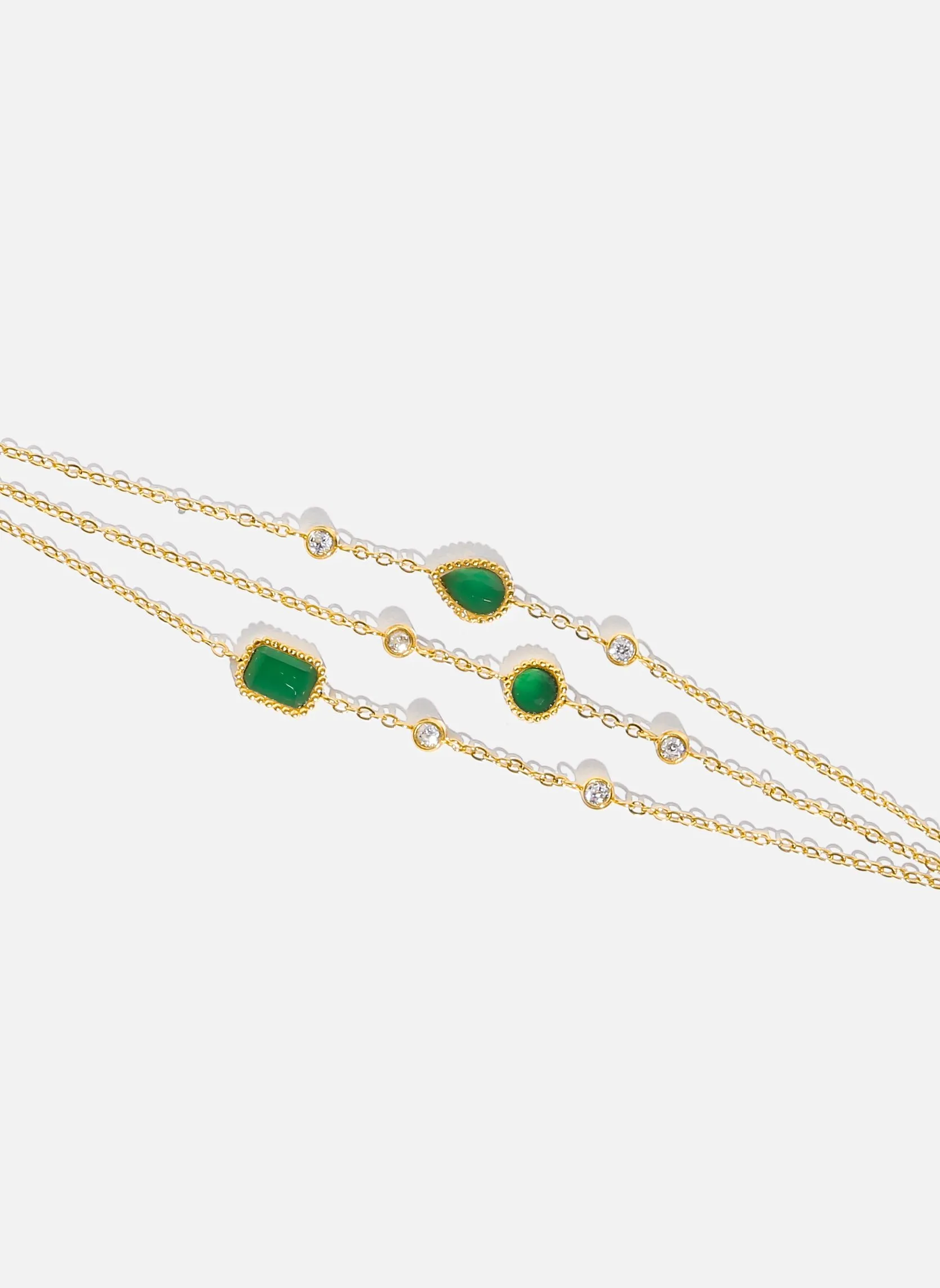 Bracelet chaîne hera Vert HERA