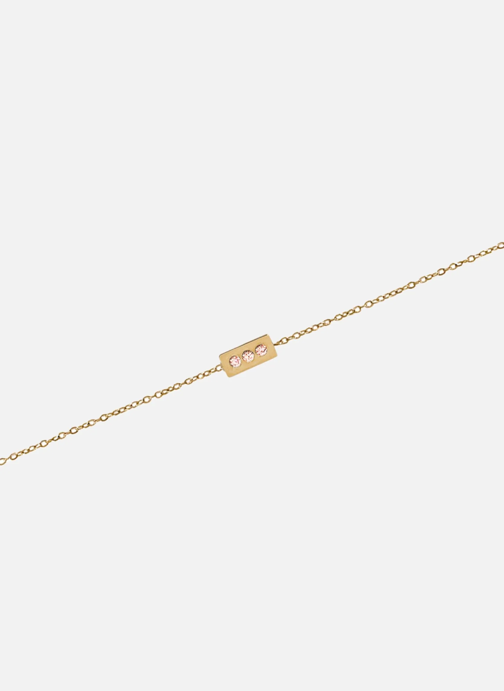 Bracelet chaîne pluton Rose PLUTON