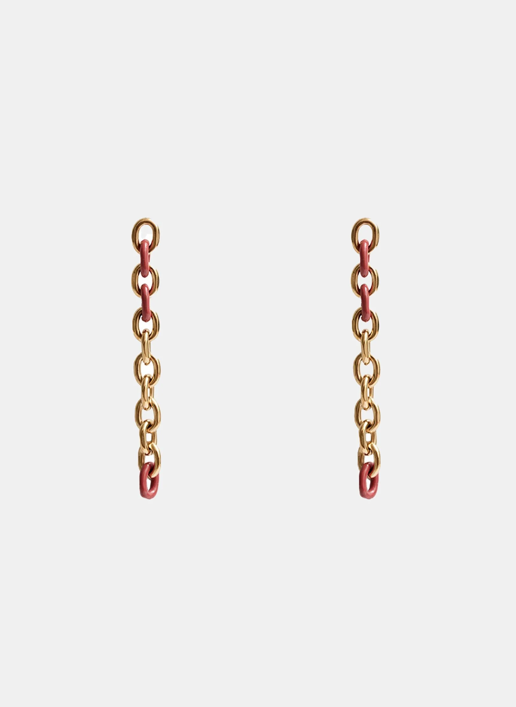 Boucles d'oreilles pendantes cygnus Rouge CYGNUS