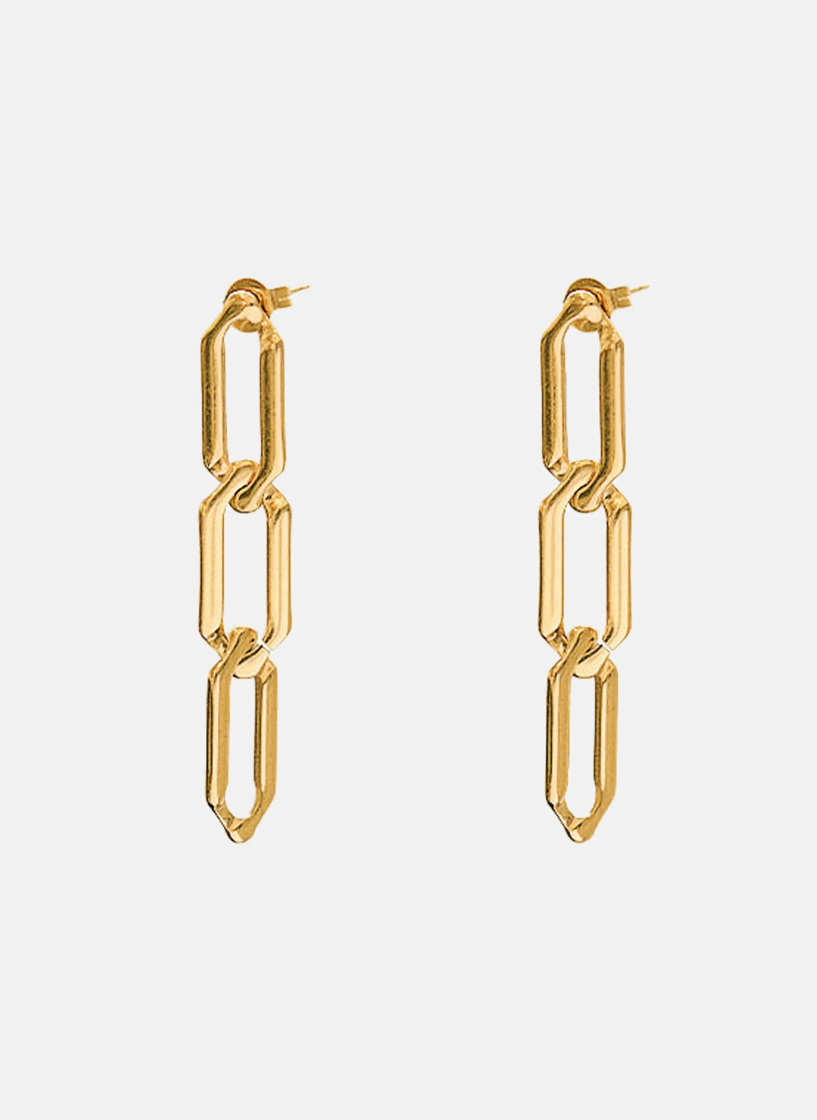 Boucles d'oreilles pendantes juza Doré JUZA